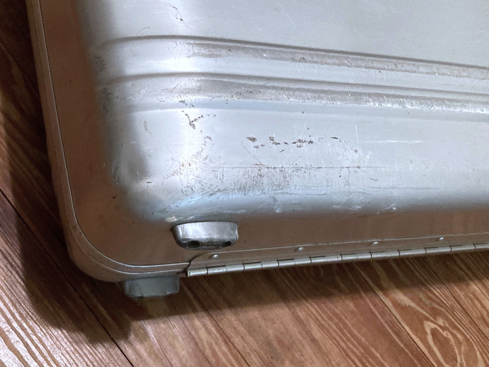 Vintage Zero Halliburton attache’ case blue logo Well Used