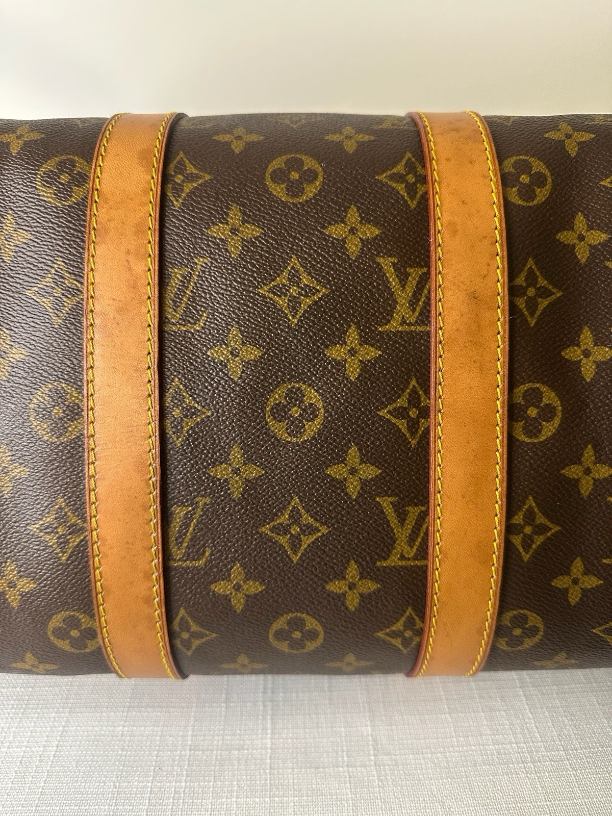 Louis Vuitton Keepall 45 Monogram Duffle Bag Vintage 1991 Travel Weekender