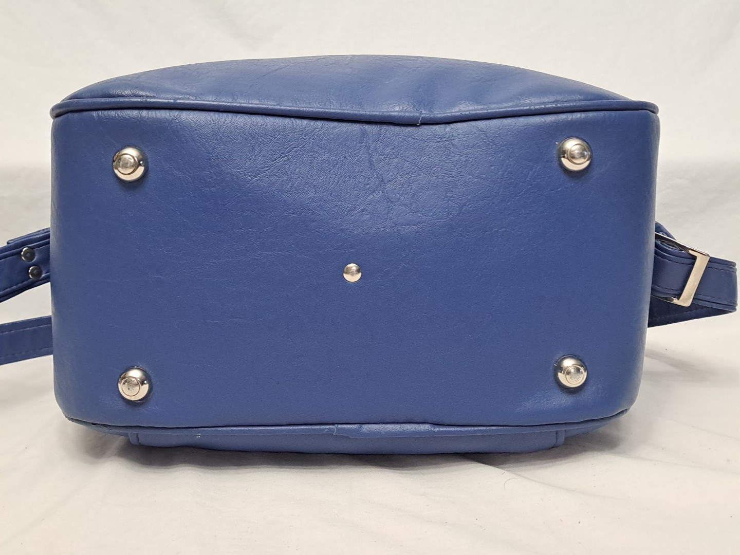 Vintage Samsonite 1970’s Travel Luggage Carry On Shoulder Bag Royal Blue EUC