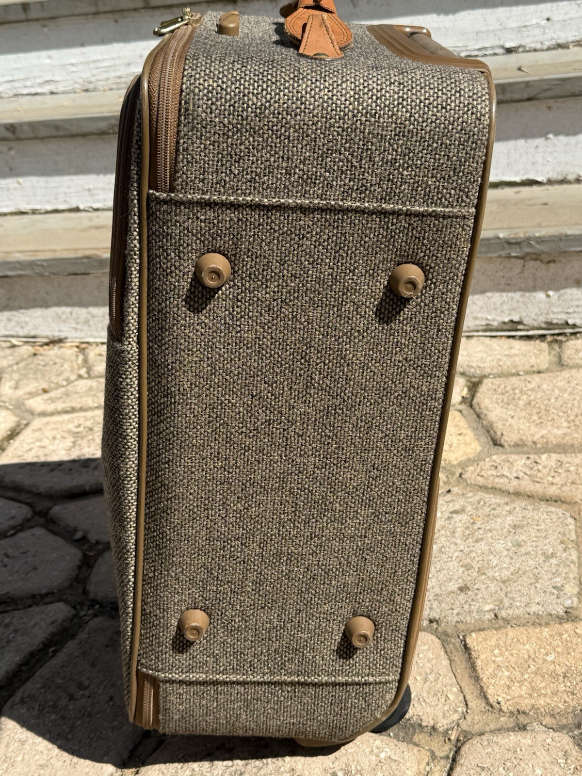 Vintage Hartmann Tweed&leather Accent Suitcase