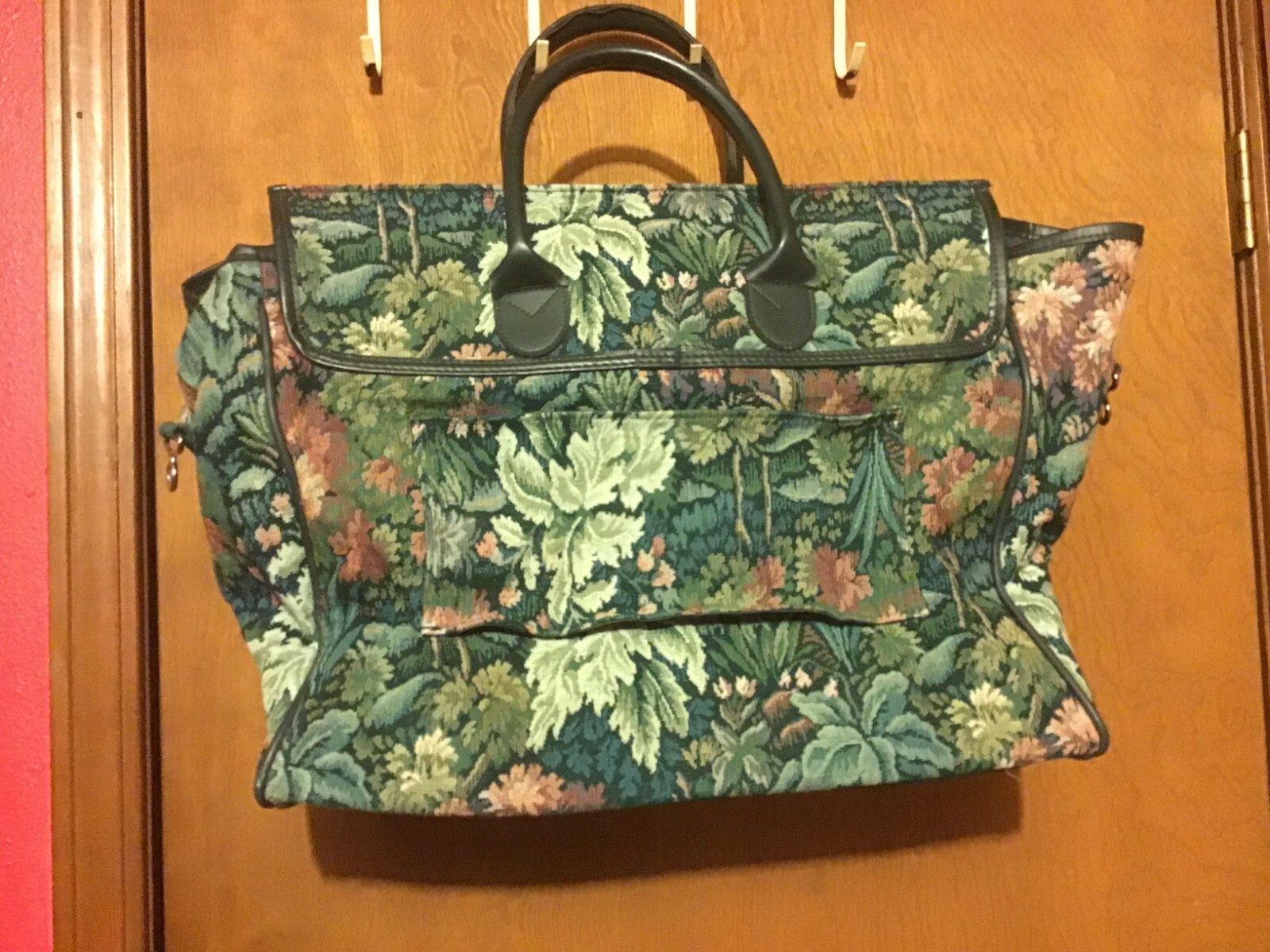 Jaguar Olive Green Floral Print Weekender