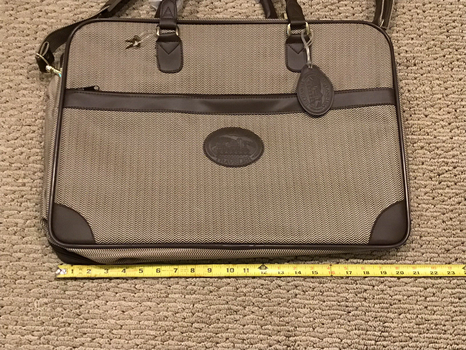 2 Heartland USA Traveler Matching Bags – Suitcase & Duffel – 1987 Avon Exclusive