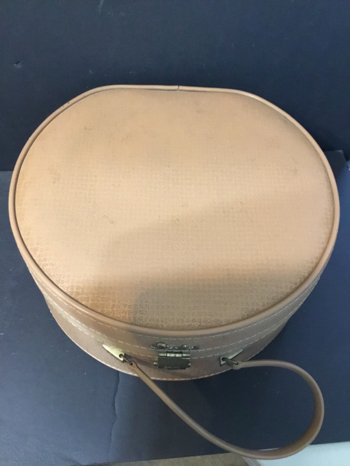 VINTAGE Luggage/Travel LADY BALTIMORE STARLINE ROUND SUITCASE 16x17x7