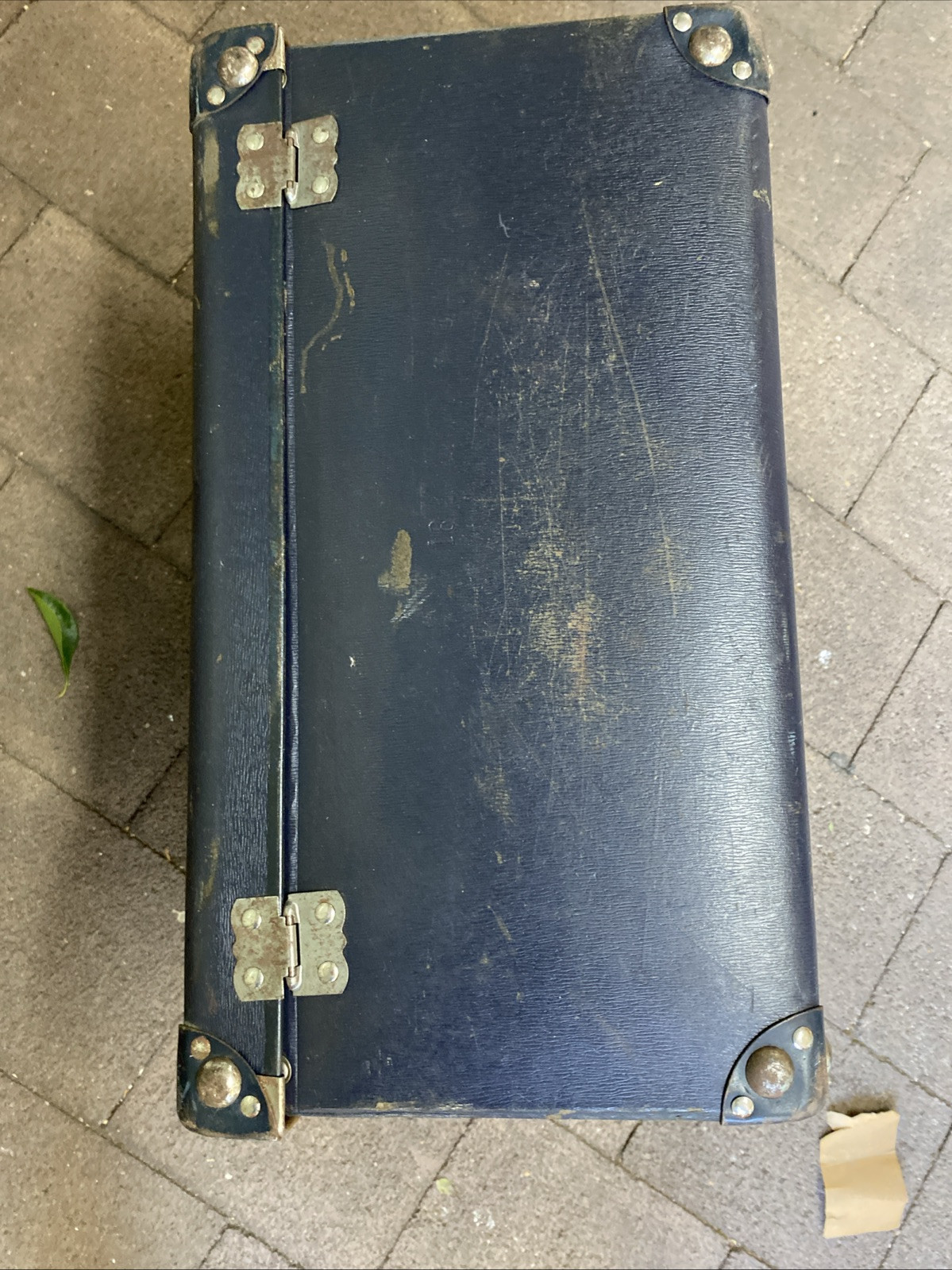 Vintage Black 1930’s JAXON Skychief Suitcase Hardshell 46x26x40cm