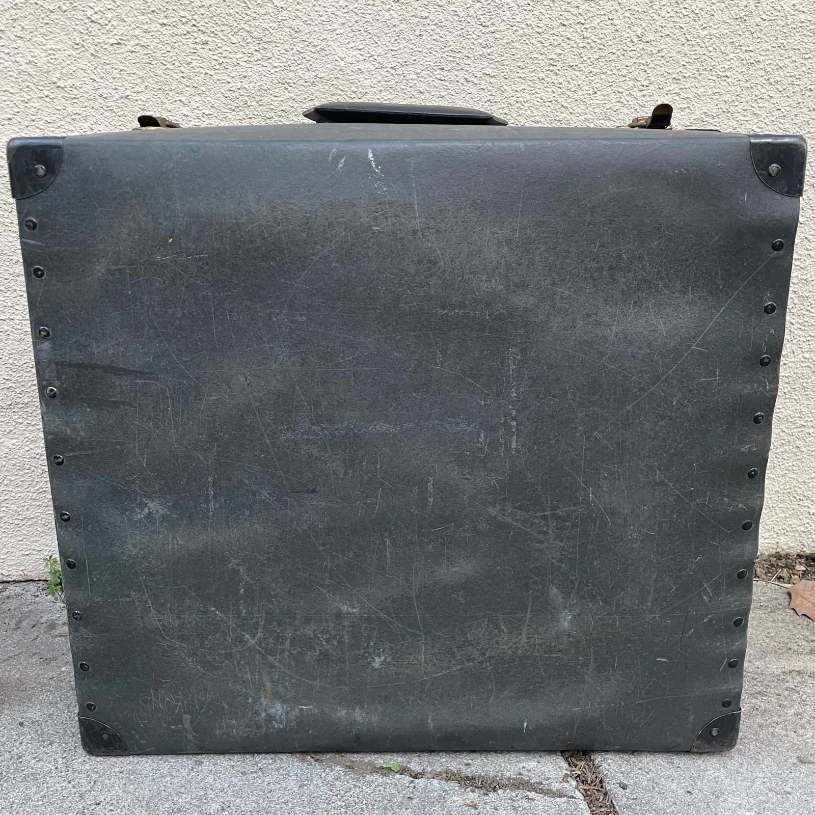 Vintage Hardshell Quick Luggage Lineman Case Distressed