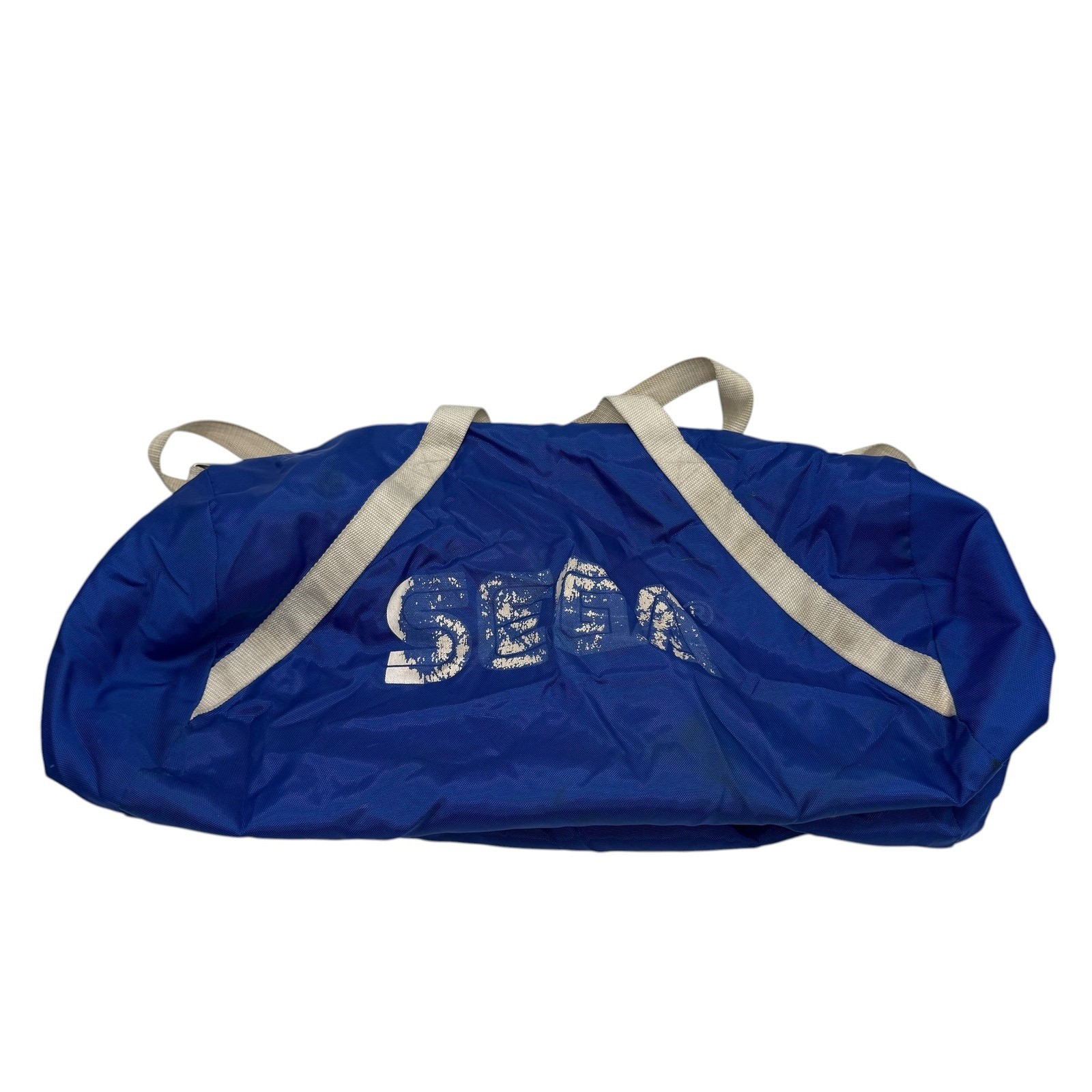 Sega Duffel Bag Unisex Blue Vintage Retro Gaming Logo Gym Travel Bag