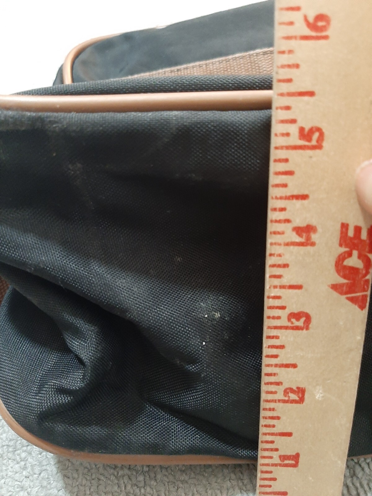 Vtg Samsonite Carrypak 78 Carry On Shoulder Bag Messenger Bag Black/Brown 13×11″
