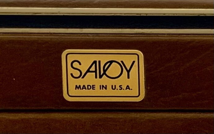 Vintage Savoy Leather Briefcase orgonizer Interior Classic MidCentury Style