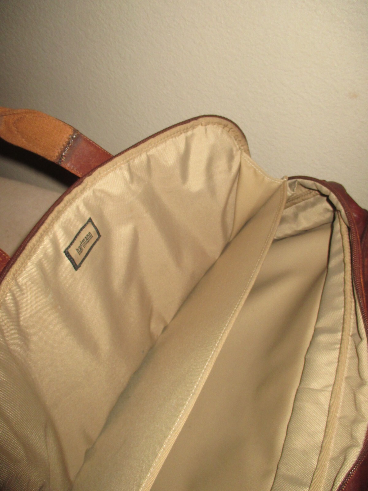 Hartmann Reserve Brown Leather Expandable Briefcase