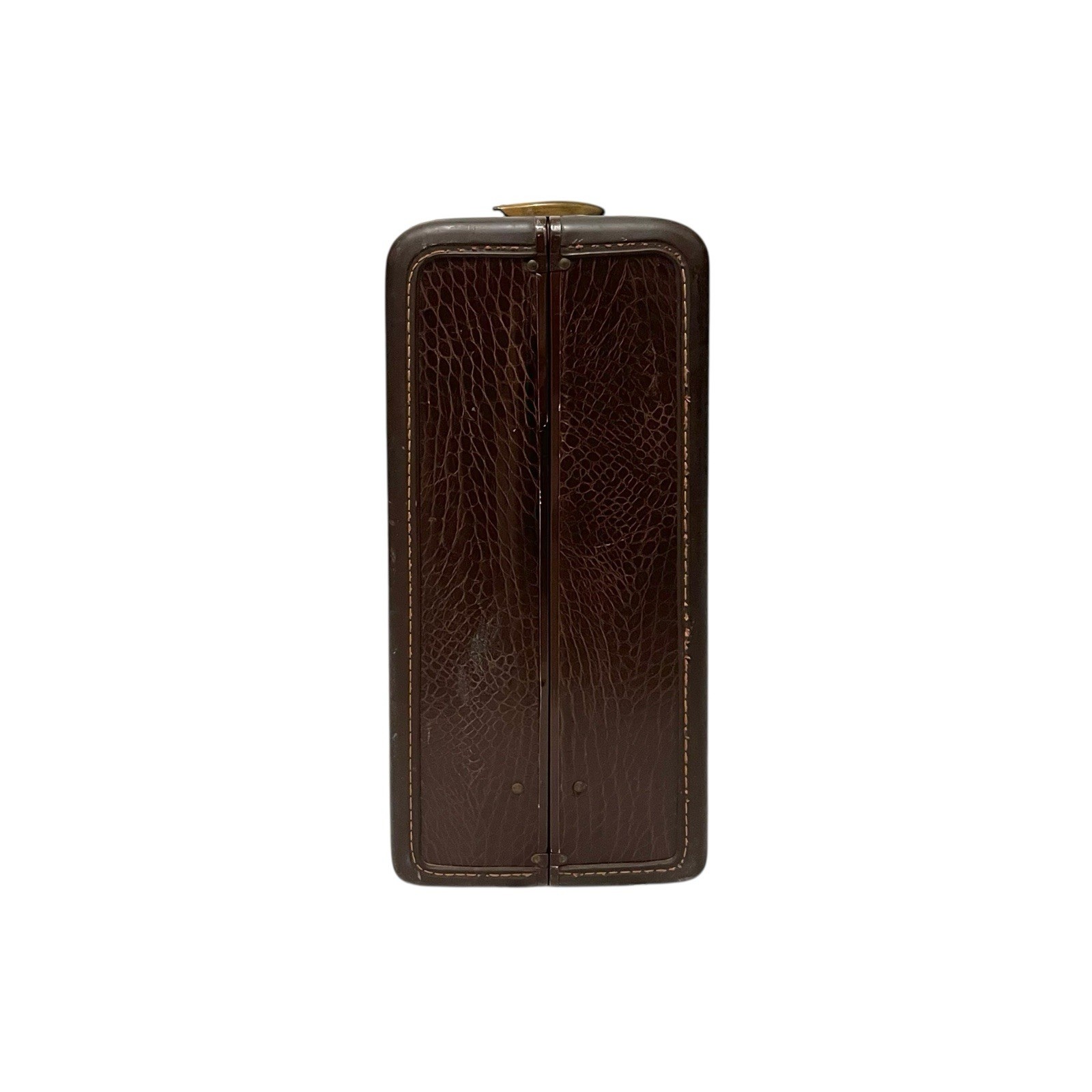 VTG 1930s Shwayder Bros Samsonite Faux Crocodile Luggage Set Of 2