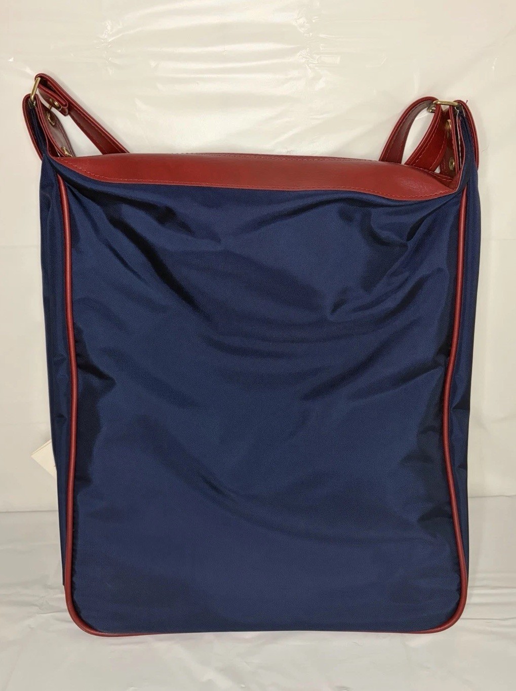 Vintage 1984 Samsonite Easy Paks II Navy/Burgundy Shoulder Strap Travel Bag NWT