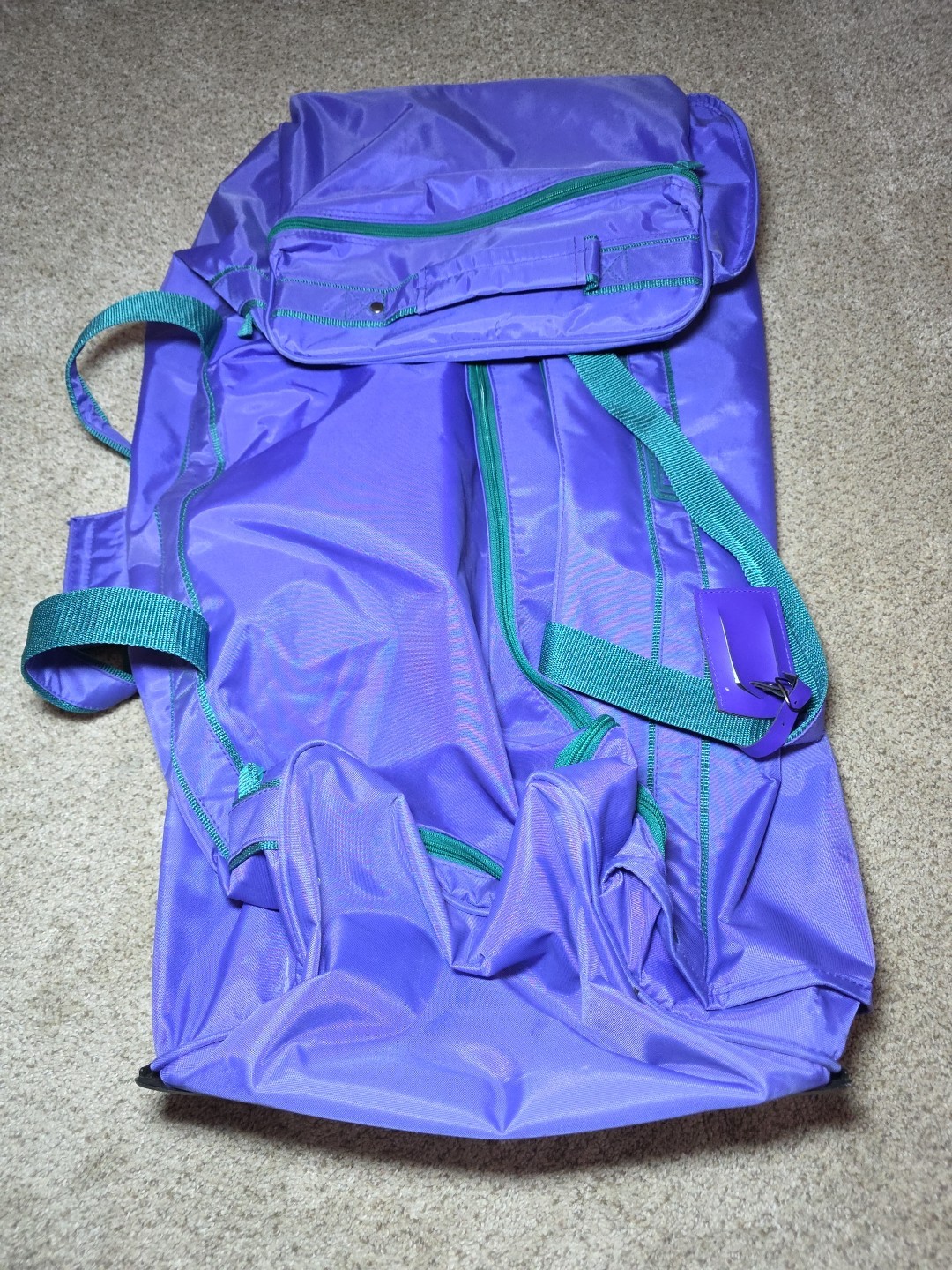 Vintage Members Only Purple Dufflebag