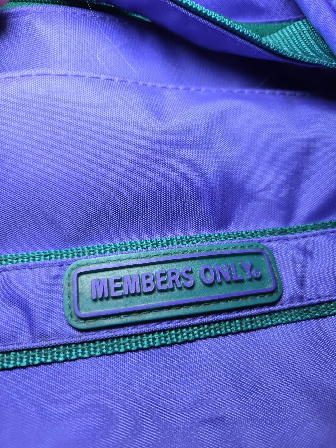 Vintage Members Only Purple Dufflebag