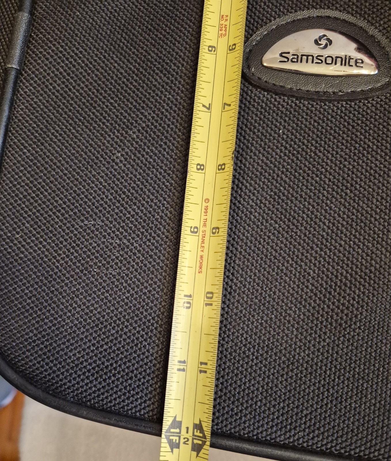 Samsonite Carry On Luggage Profile Canvas Vintage Shoulder Bag 19”Black