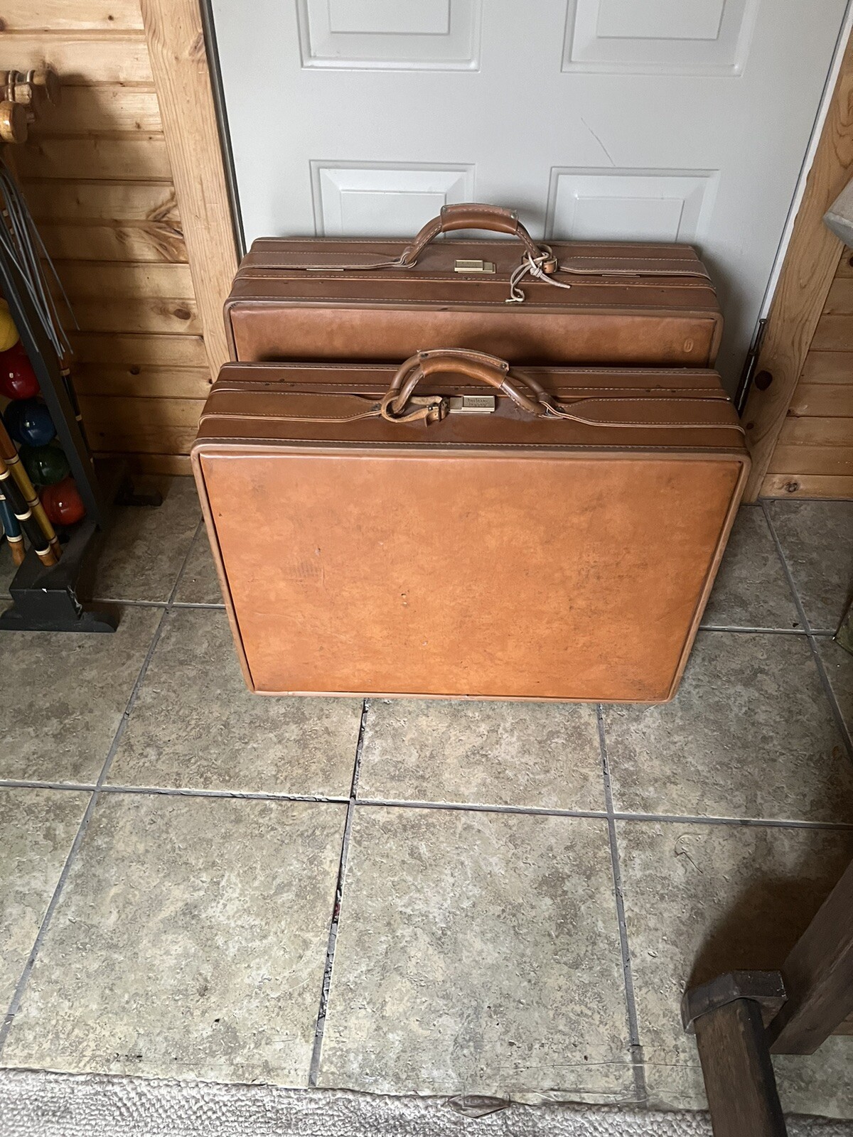 Vintage-Hartmann Luggage Set-Matching Pair-25/20/8…24/18/7…Beautiful Condition