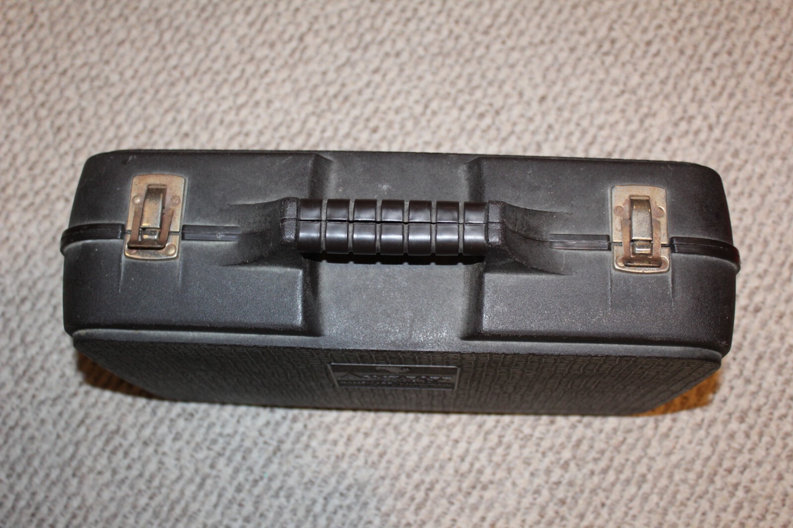 VTG Amway Distributor Black Plastic case briefcase Home Care Know How 1970s 80s