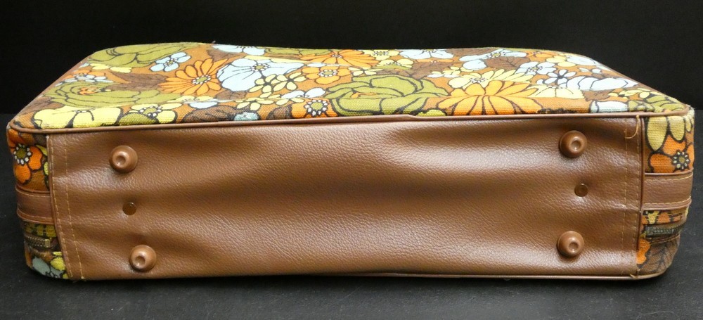 Vintage Floral Boho Flower Power Suitcase Travel Bag Japan