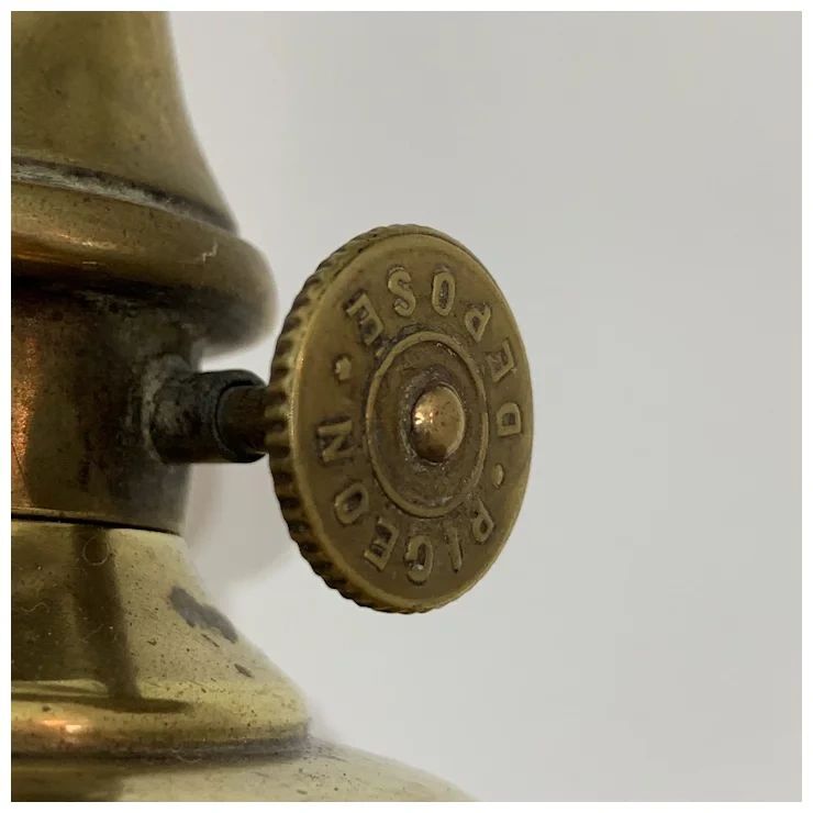 Antique French Pigeon Oil Lamp