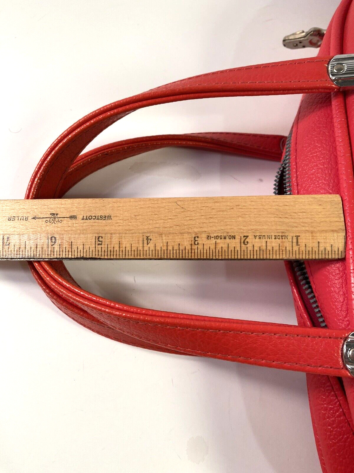 Vintage Red American Tourister Carry On Overnight Tote Bag Train Case Luggage
