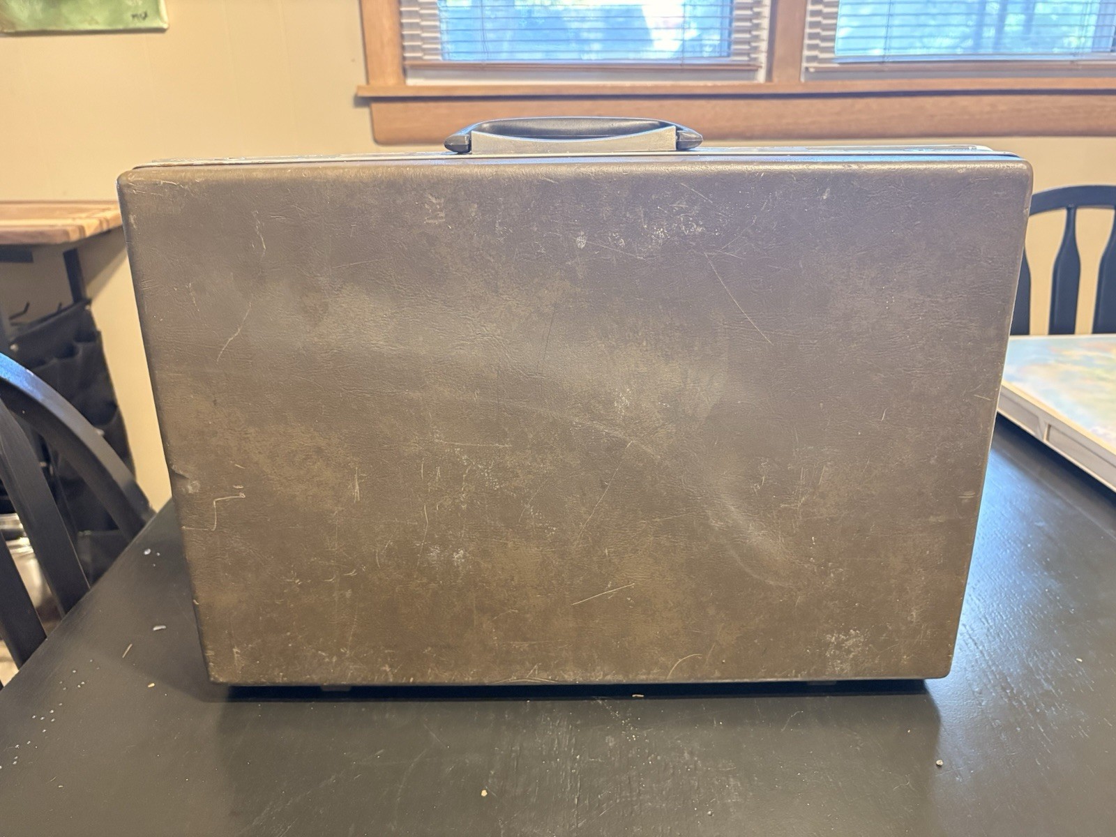 Samsonite 1960s Vintage Brown Briefcase Attache Hard Case No Key