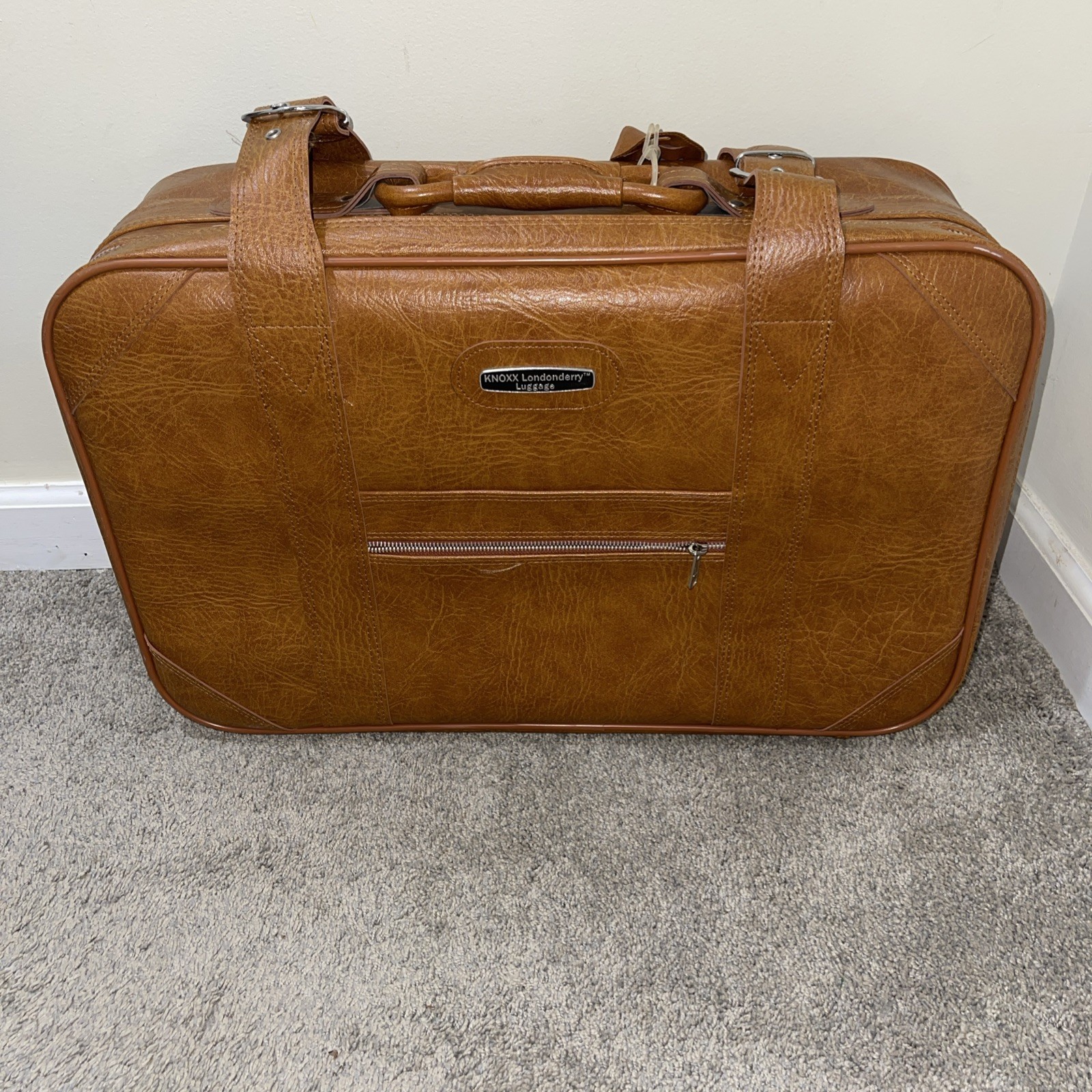 Vintage Tan Brown Knoxx Londonderry Luggage 4 Piece Set Korea