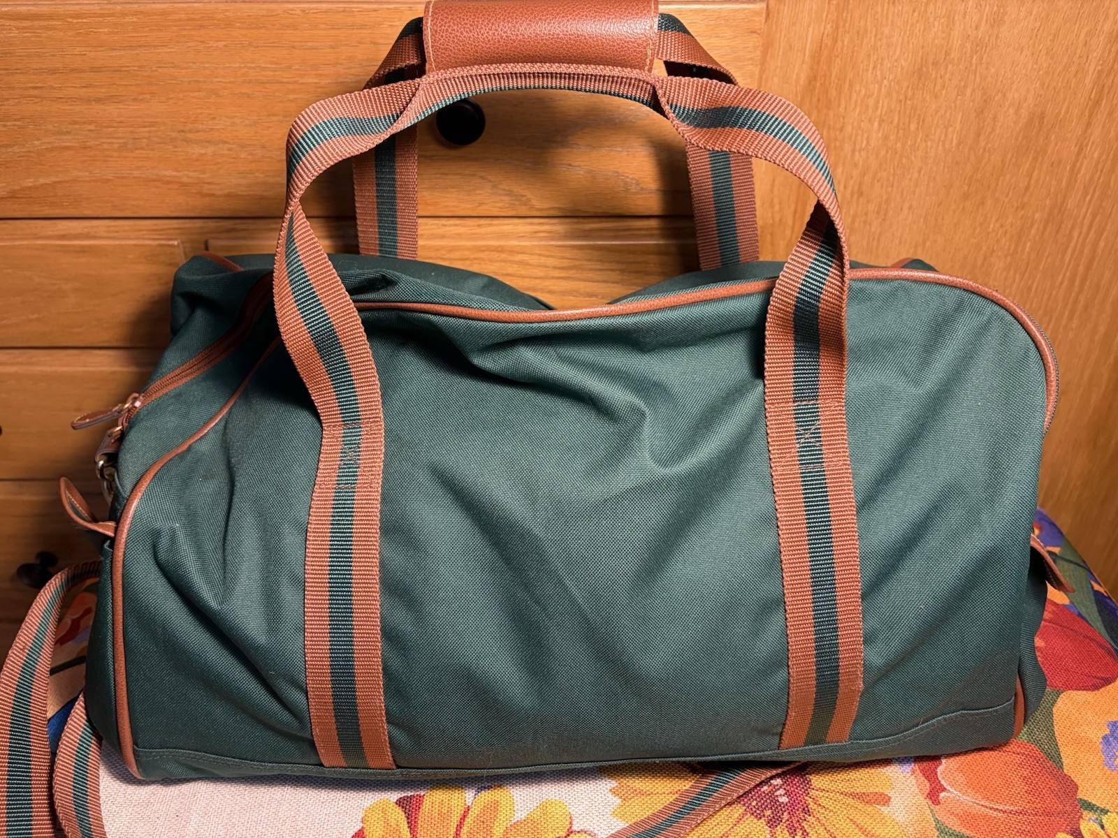 Ralph Lauren Polo Green Duffle Weekender Bag-Vintage 1990’s
