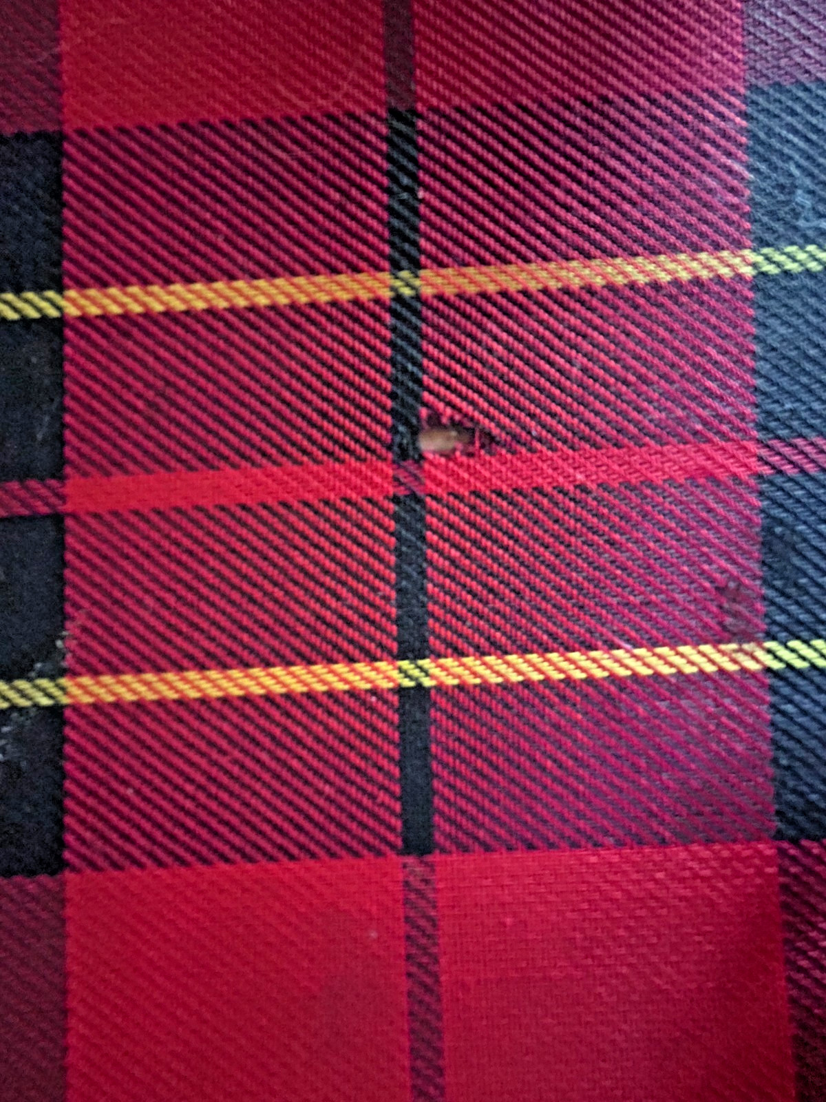 Grasshopper Suitcase Red Black Yellow Tartan Plaid Zip Luggage 23″ x 17.5″x 5″