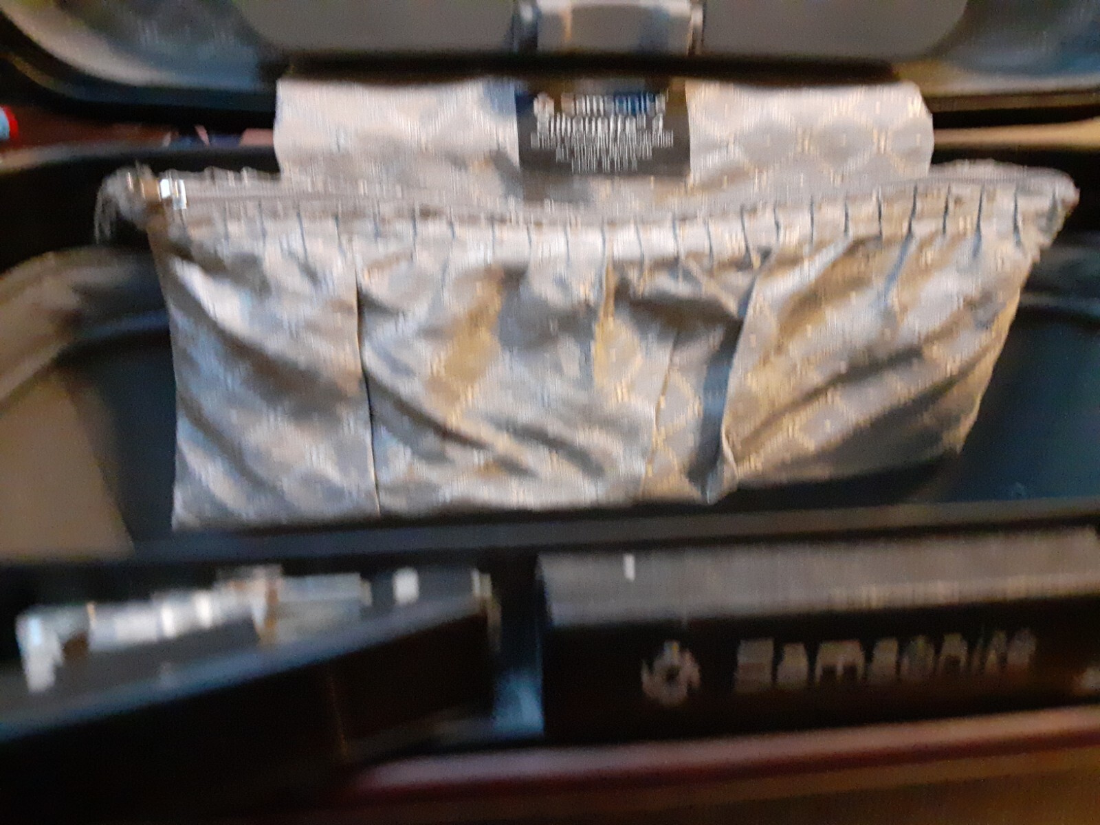 Samsonite Silhouette Train Makeup Hard Case Brown Inside Pockets Vintage Used
