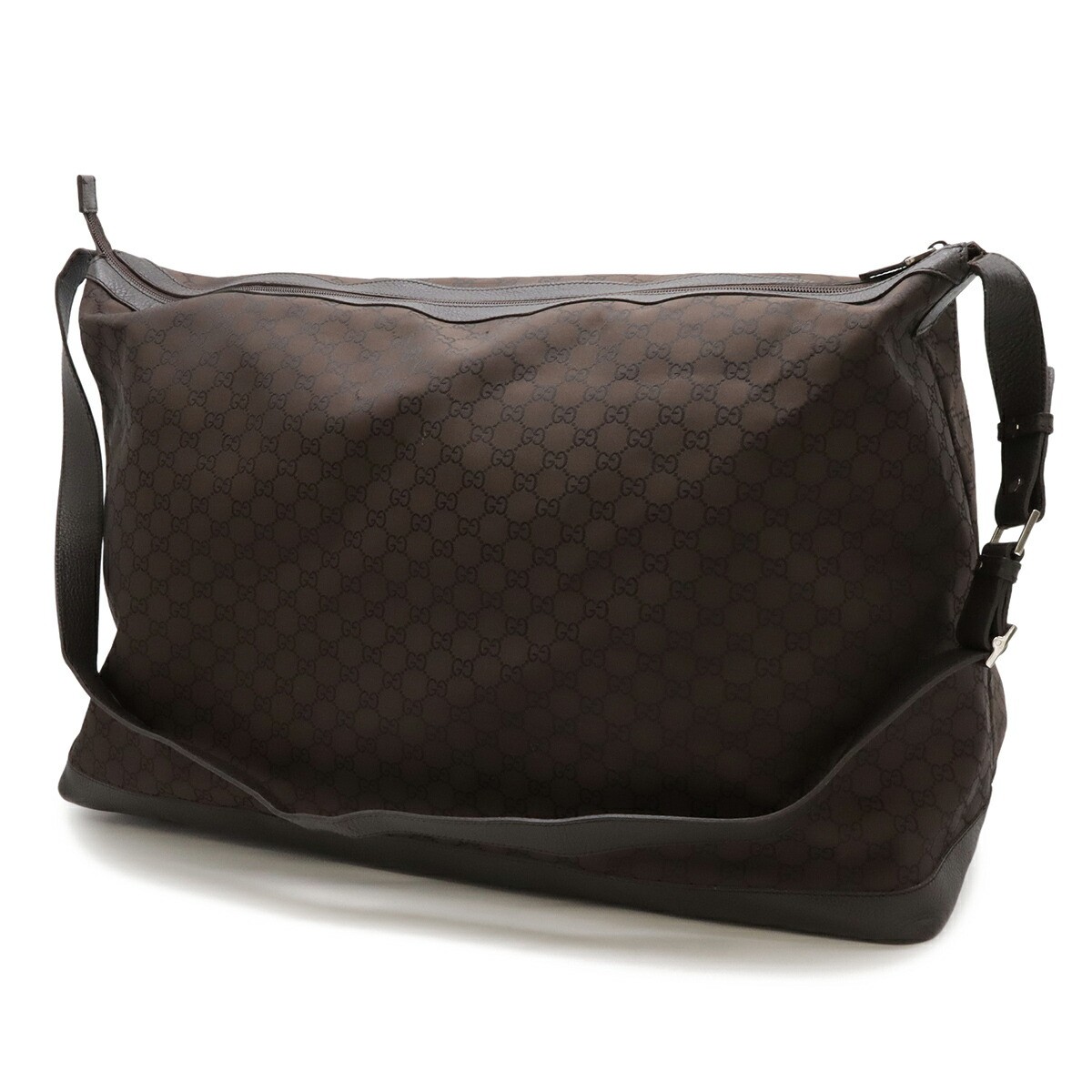 Gucci GG Nylon Leather 2way Travel Bag – DUTY FREE