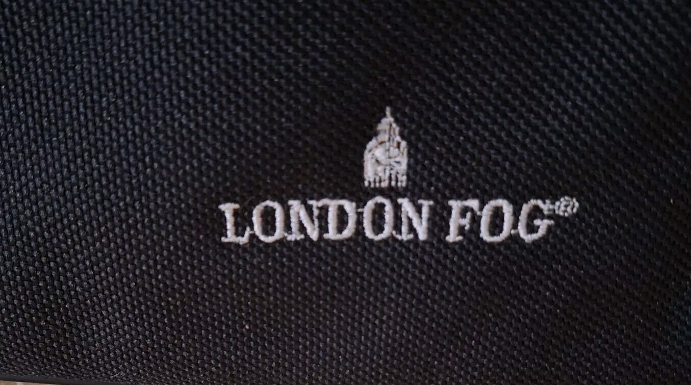 London Fog Black Computer Overnight Travel Luggage Bag w/ Strap