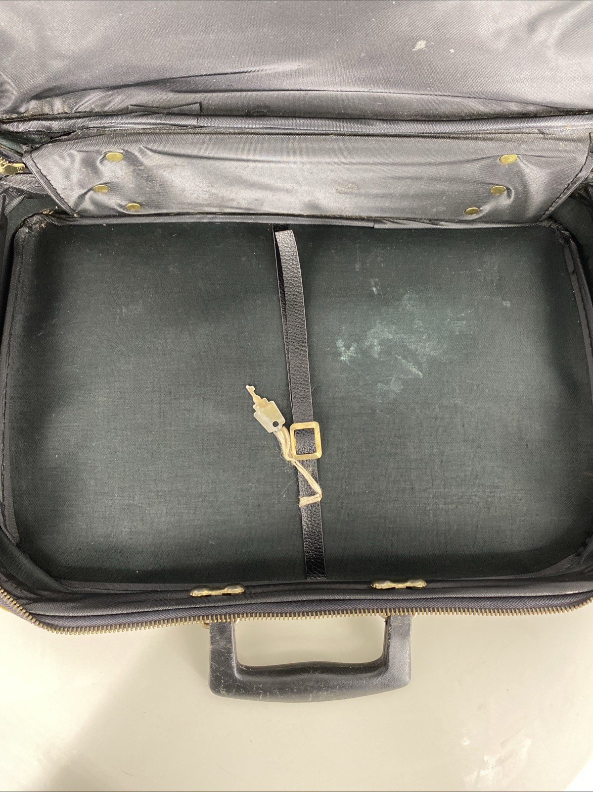 Vtg 1960’s A D Sutton Travel ware Fabric/canvas Floral Suitcase Retro