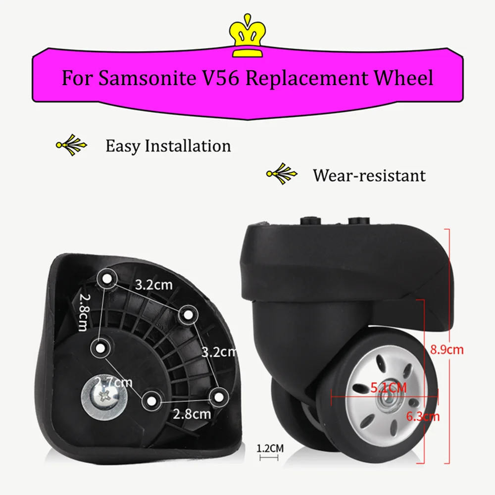 Compatible With Samsonite V56 Trolley Luggage Universal Wheel Accessories Repair