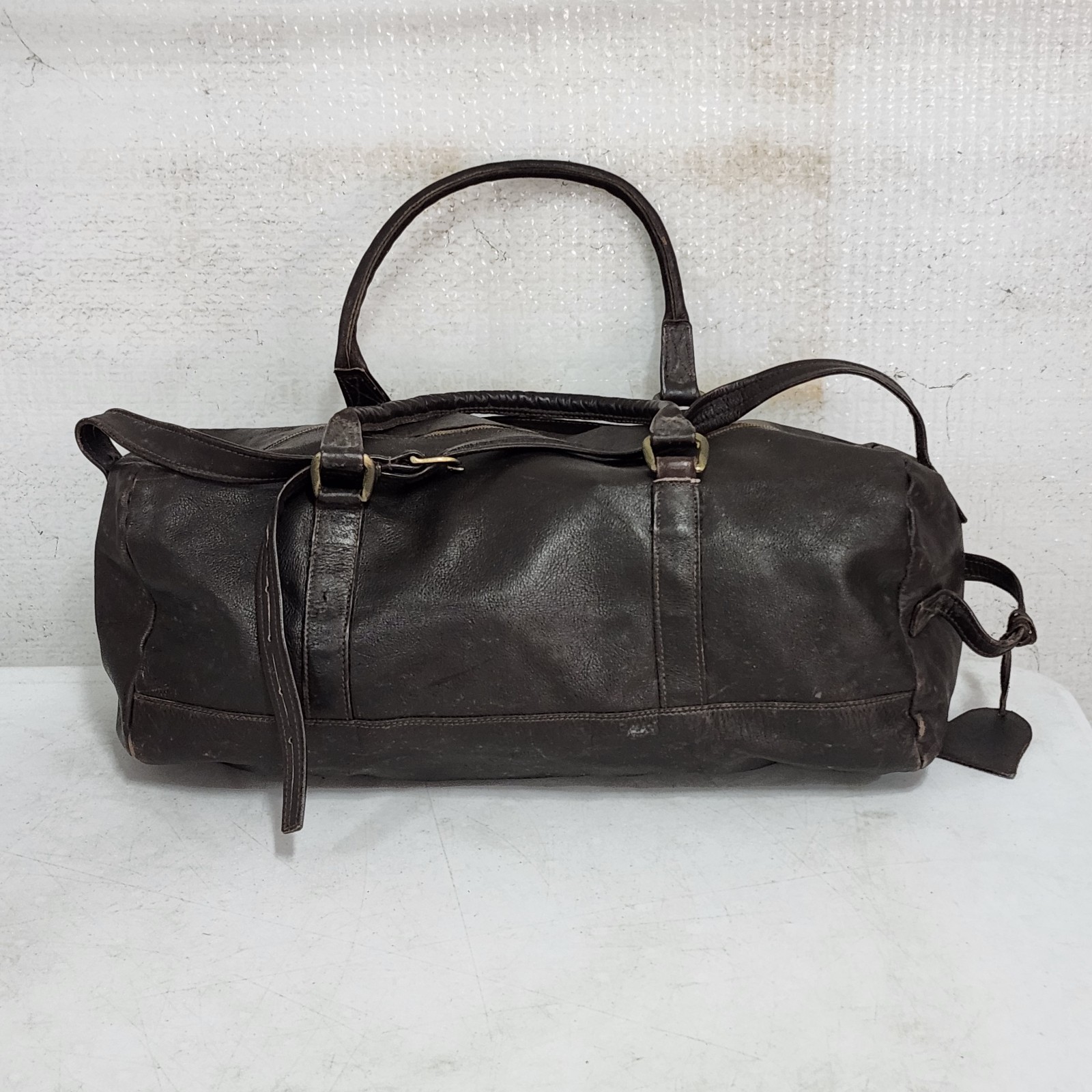 Gorgeous BUGATTI LEATHER Carrying Duffel Luggage Bag Vintage Hard to Find