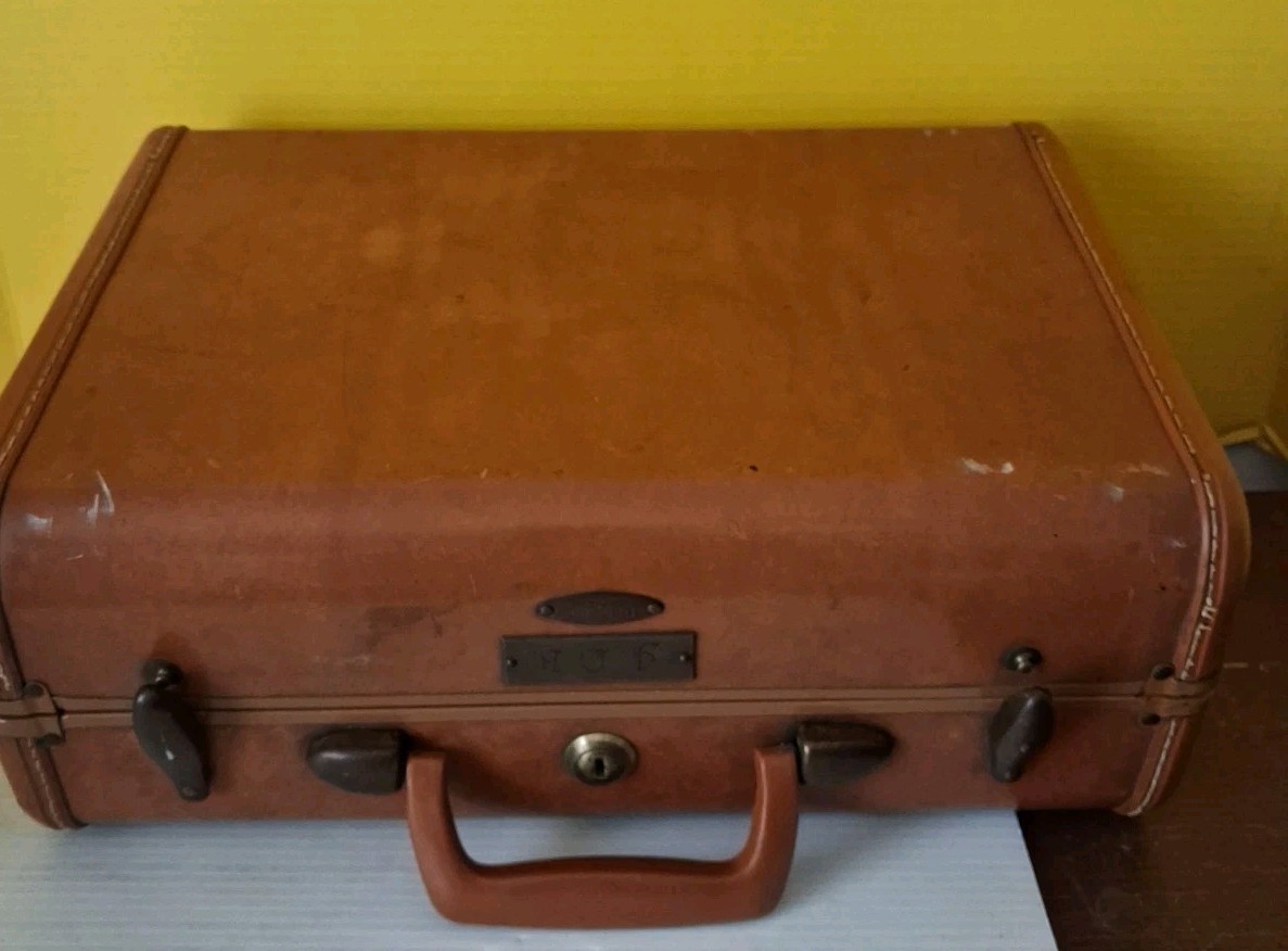 Vintage SAMSONITE Shwayder Bros Inc Denver Detr Luggage Suitcase No Key 15x10x7