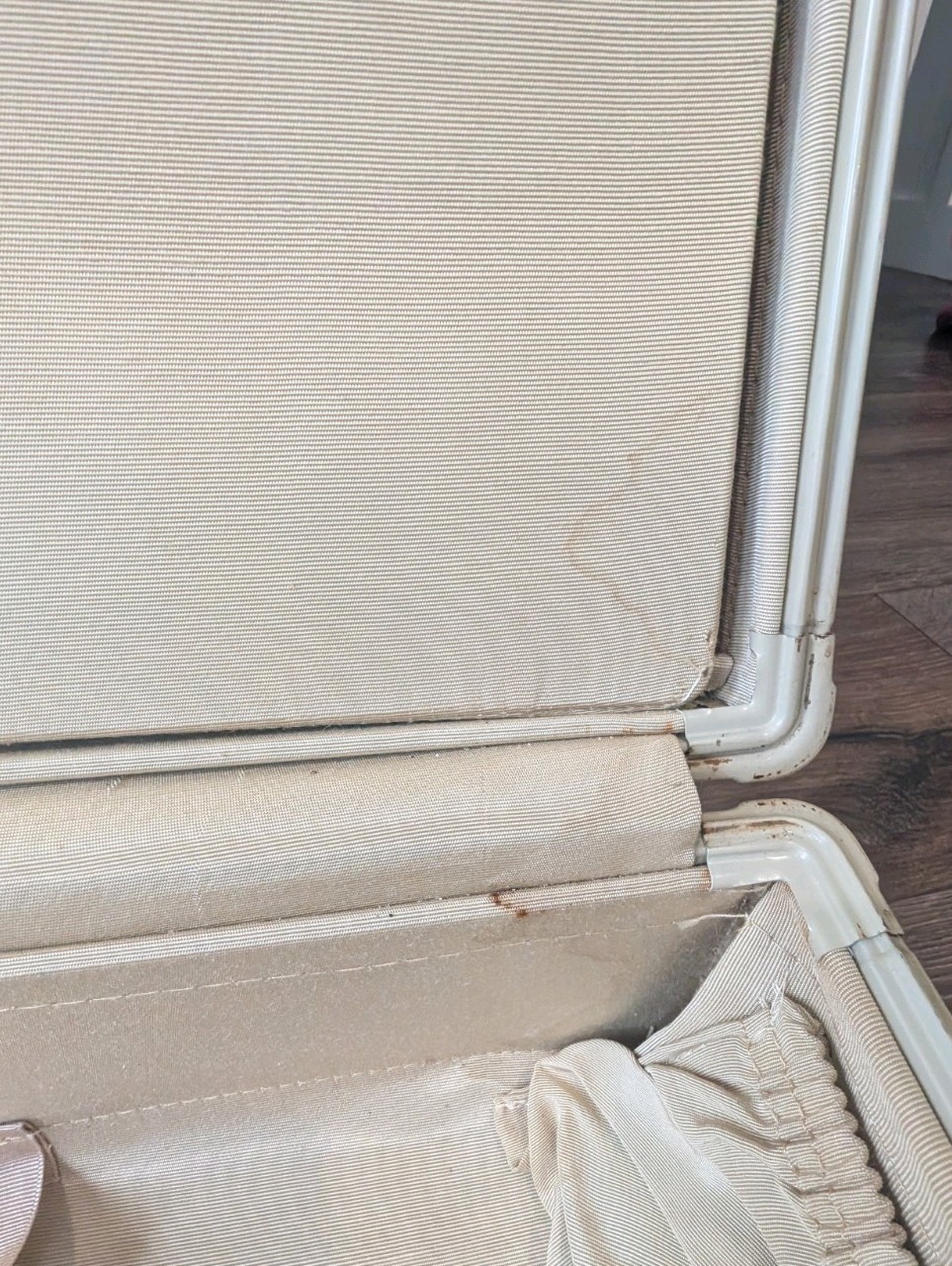Vintage 1950s Samsonite Suitcase Bermuda Green Marbled Schwayder Luggage Large