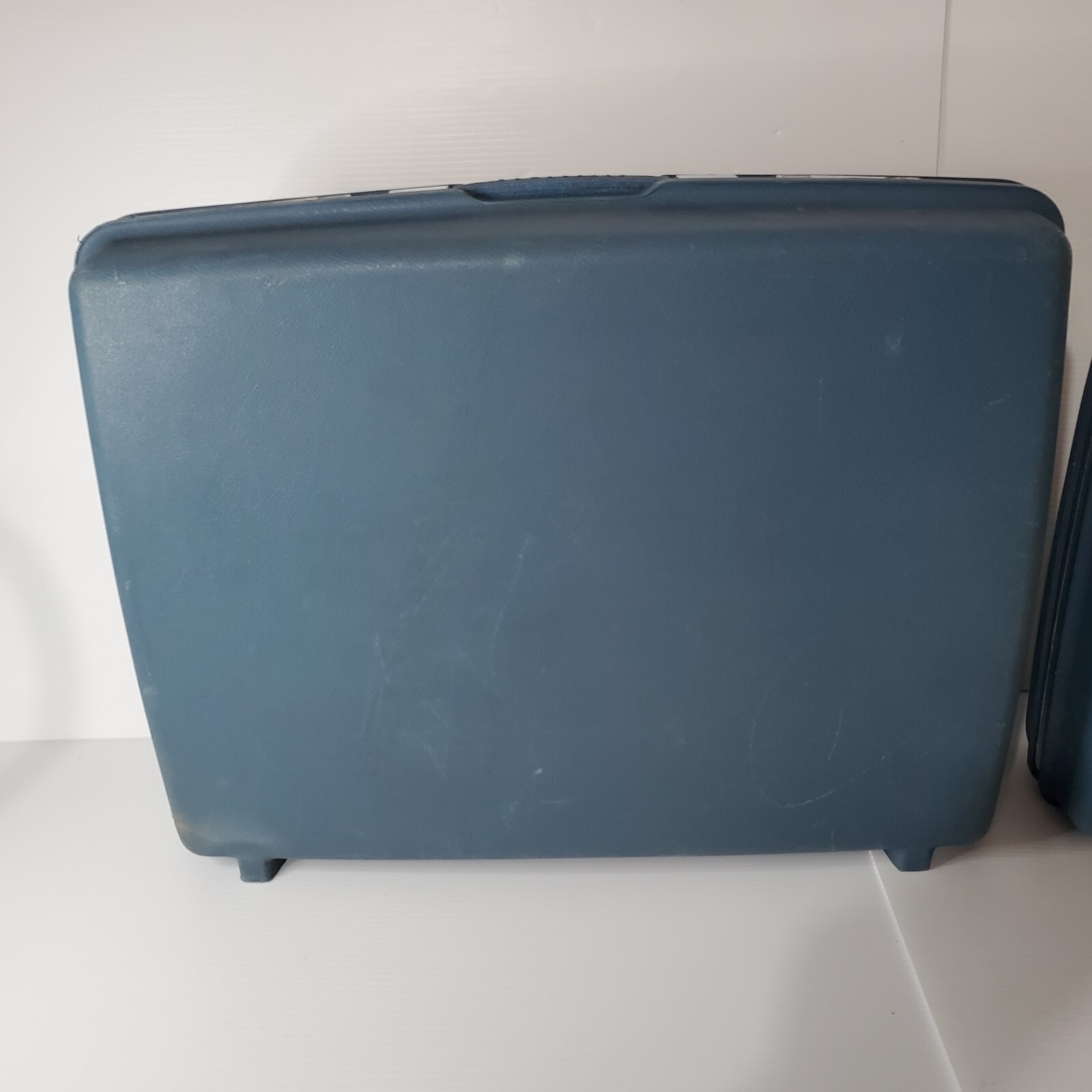 Vintage Lot Set 3 Samsonite Saturn Suitcase Luggage Makeup Carrie With Key Blue