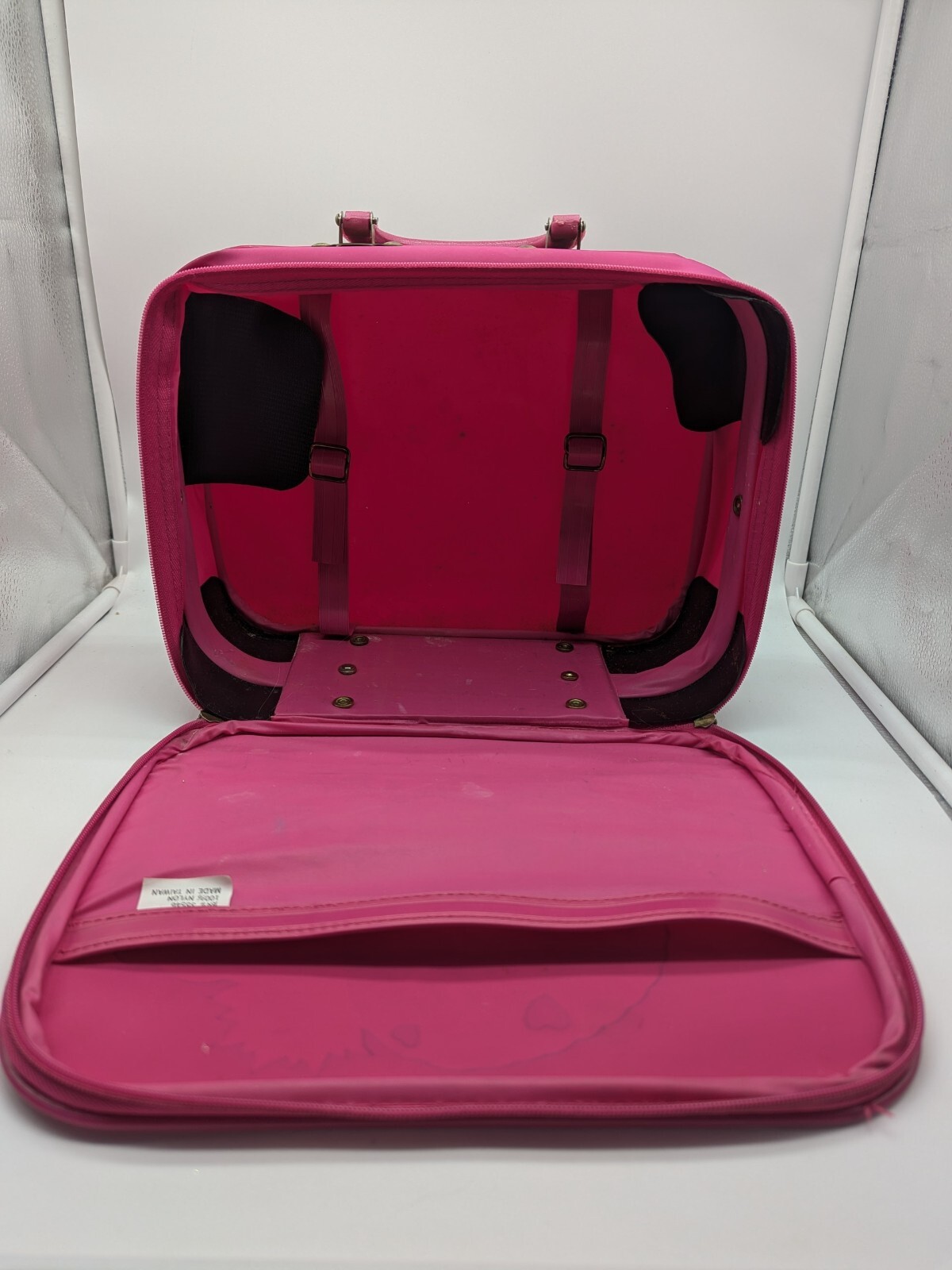 Travel Time – 1980s Vintage Child Suitcase – Carrying Case Overnight Purse Bag