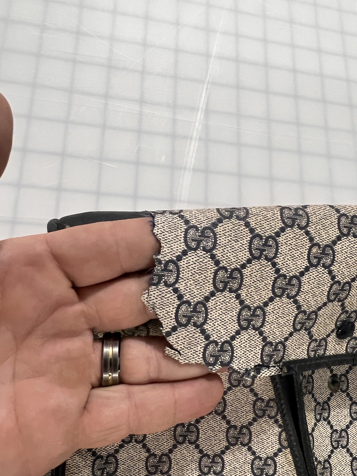 True vintage Gucci garment bag.