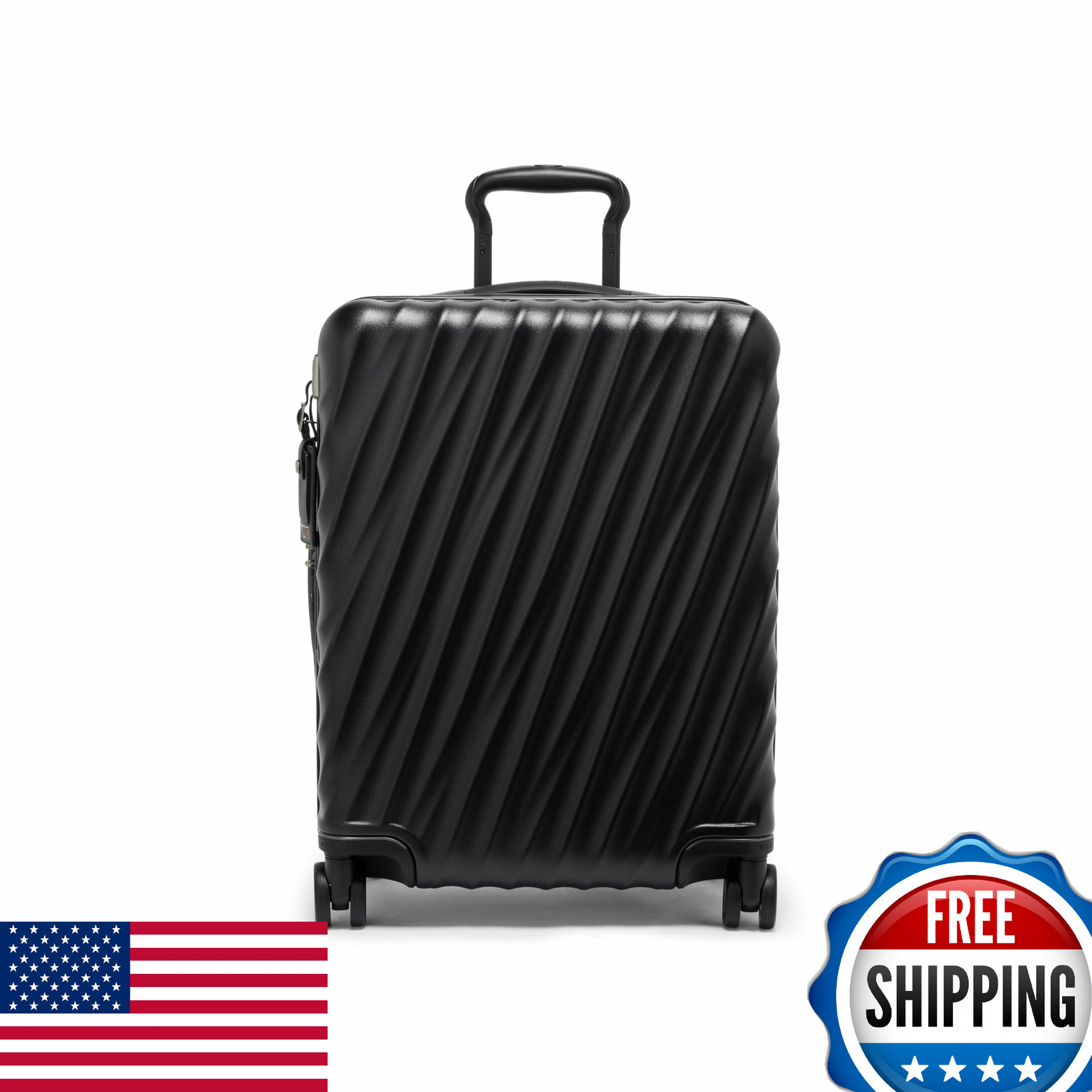 TUMI 19 Degree Continental Expandable 4-Wheel Carry-On Bag Matte Black