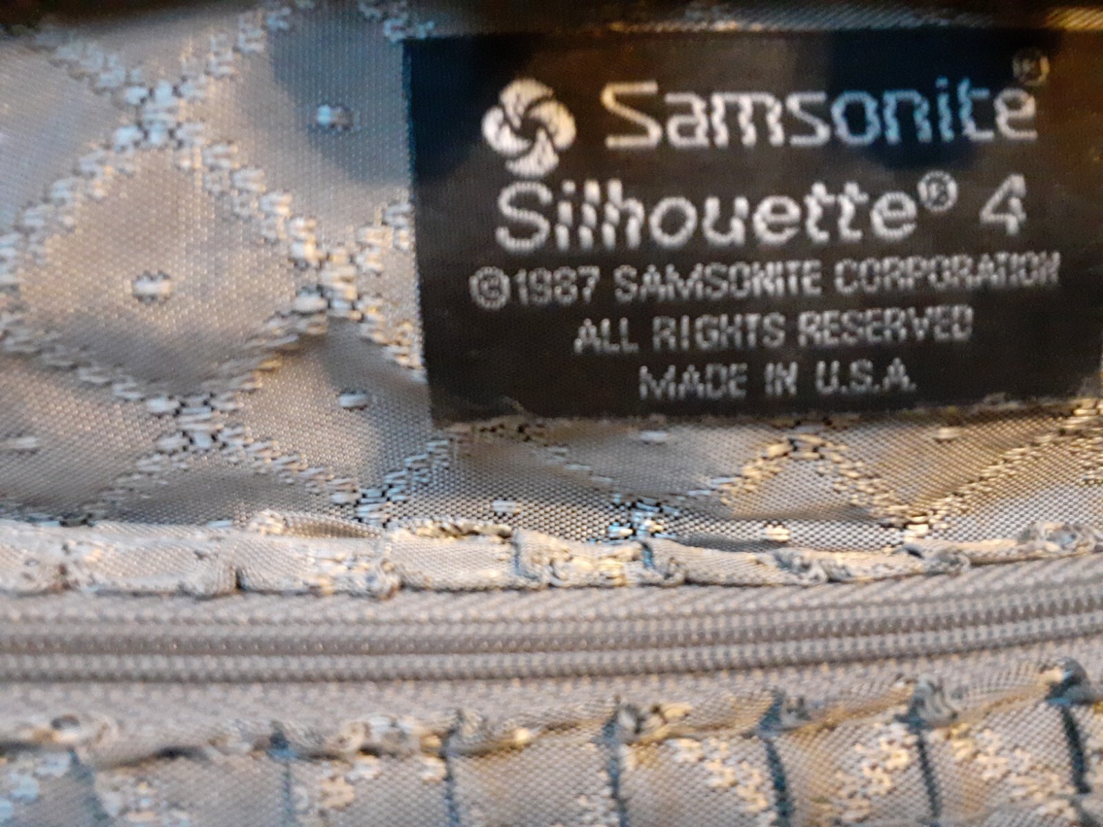Samsonite Silhouette Train Makeup Hard Case Brown Inside Pockets Vintage Used