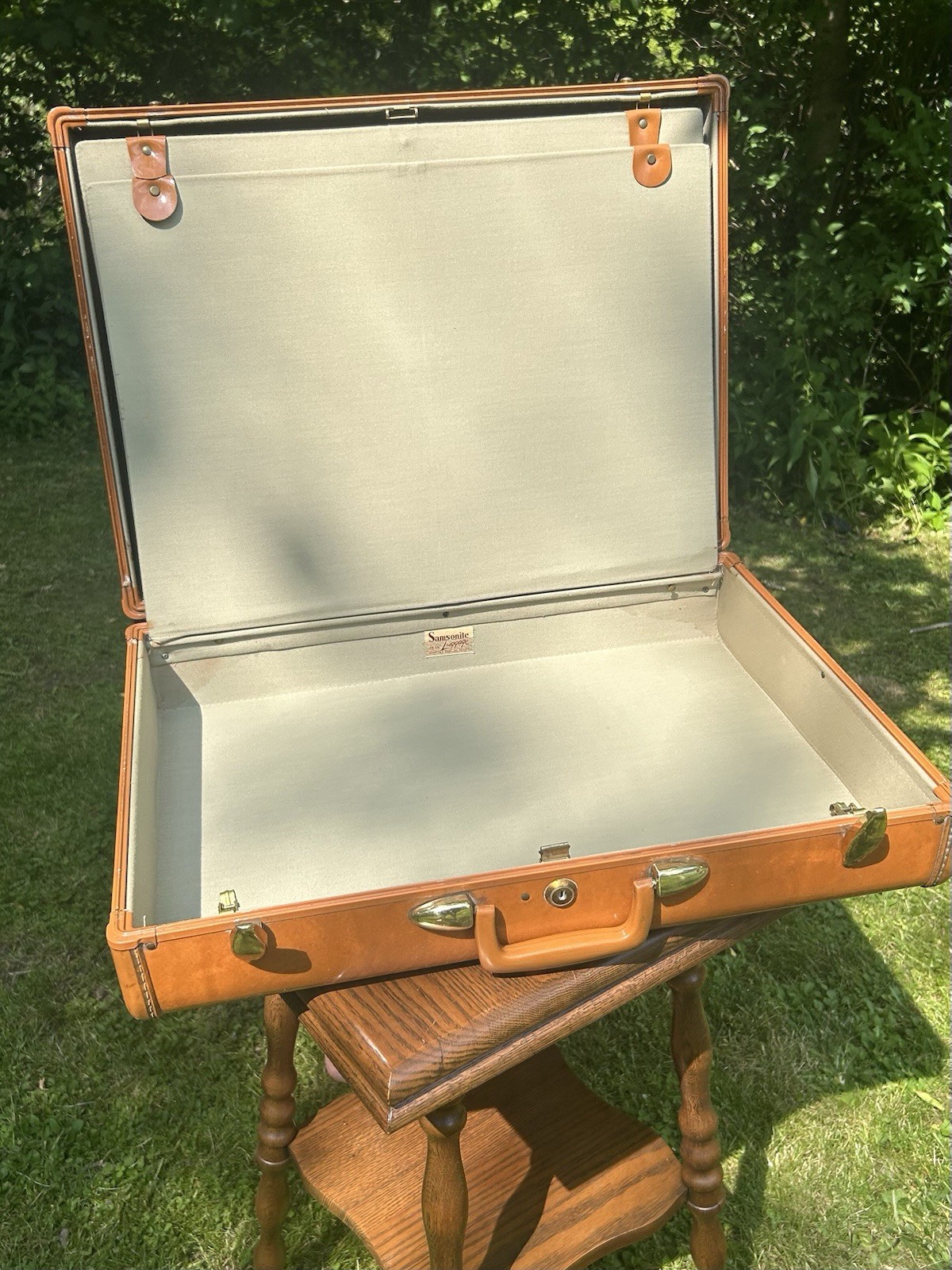 GORGEOUS VINTAGE SAMSONITE! Hardside Luggage Set-3 Camel Color By SHWAYDER BROS