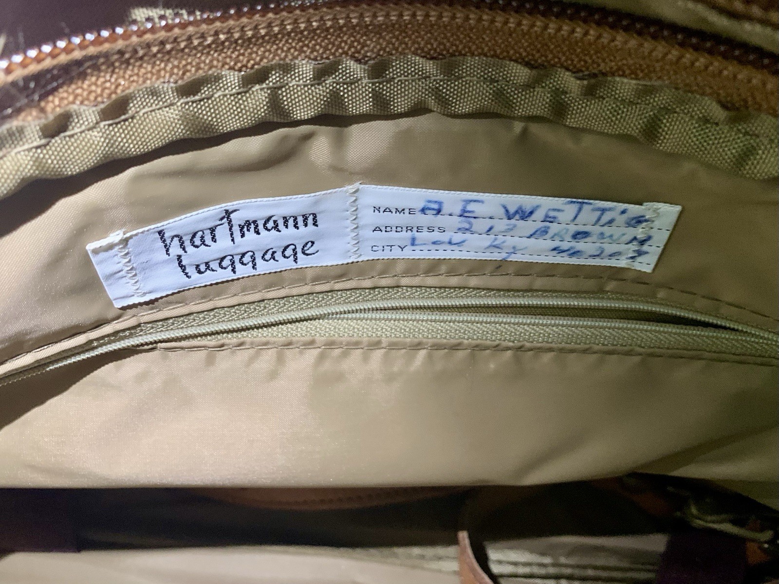 Vintage Hartmann Luggage Ballistic & Leather Travel Shoulder Messenger Bag