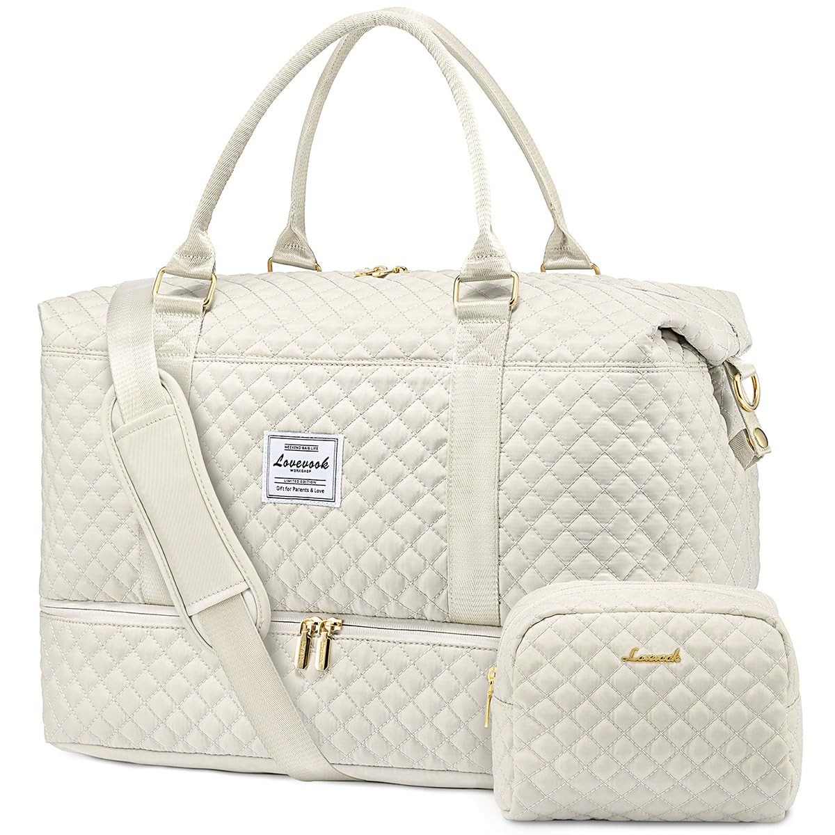 Lovevook Travel Duffle Bag Weekender Bags For Women Shoe Compartment Carry On
