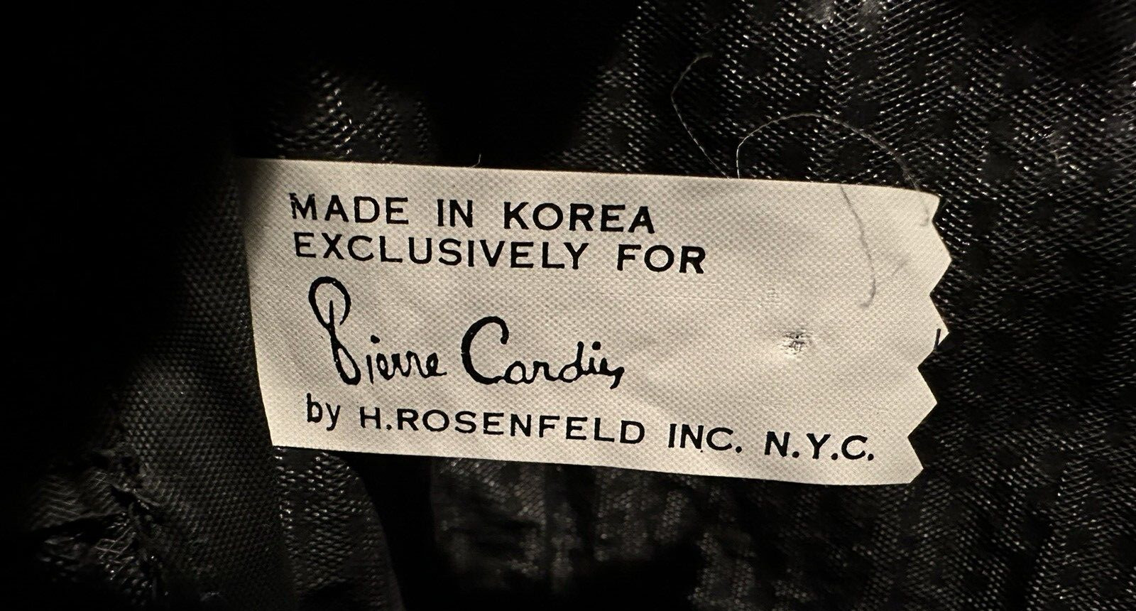 Vintage PIERRE CARDIN Luggage Bag / Sachel w Shoulder Strap Tweed Black / Gray