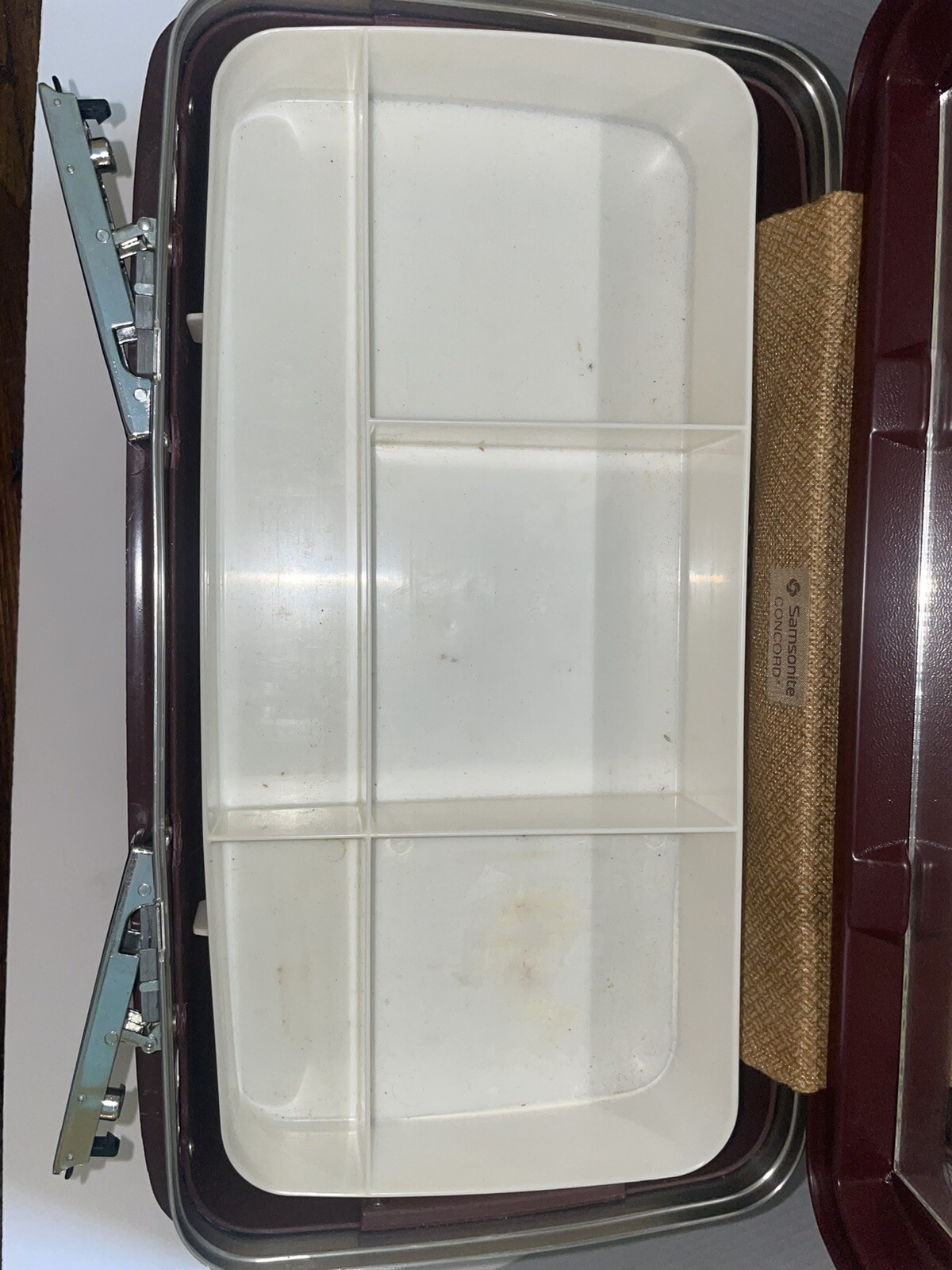 Vintage Samsonite Sears Travel Master Train Case – Retro Makeup Luggage w/2 Keys