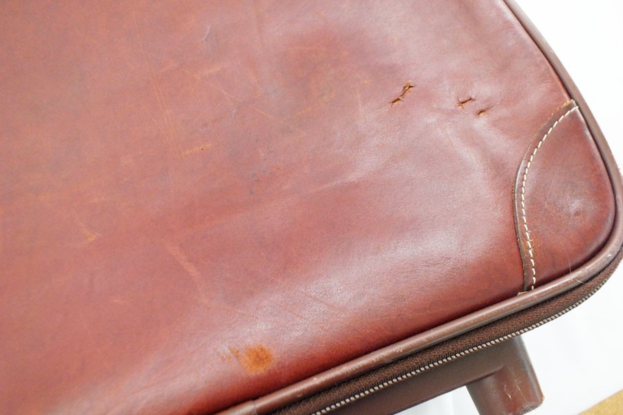 Hartmann Belting Leather 22″ Carry On Roller Suitcase Luggage CLEAN Rich Brown