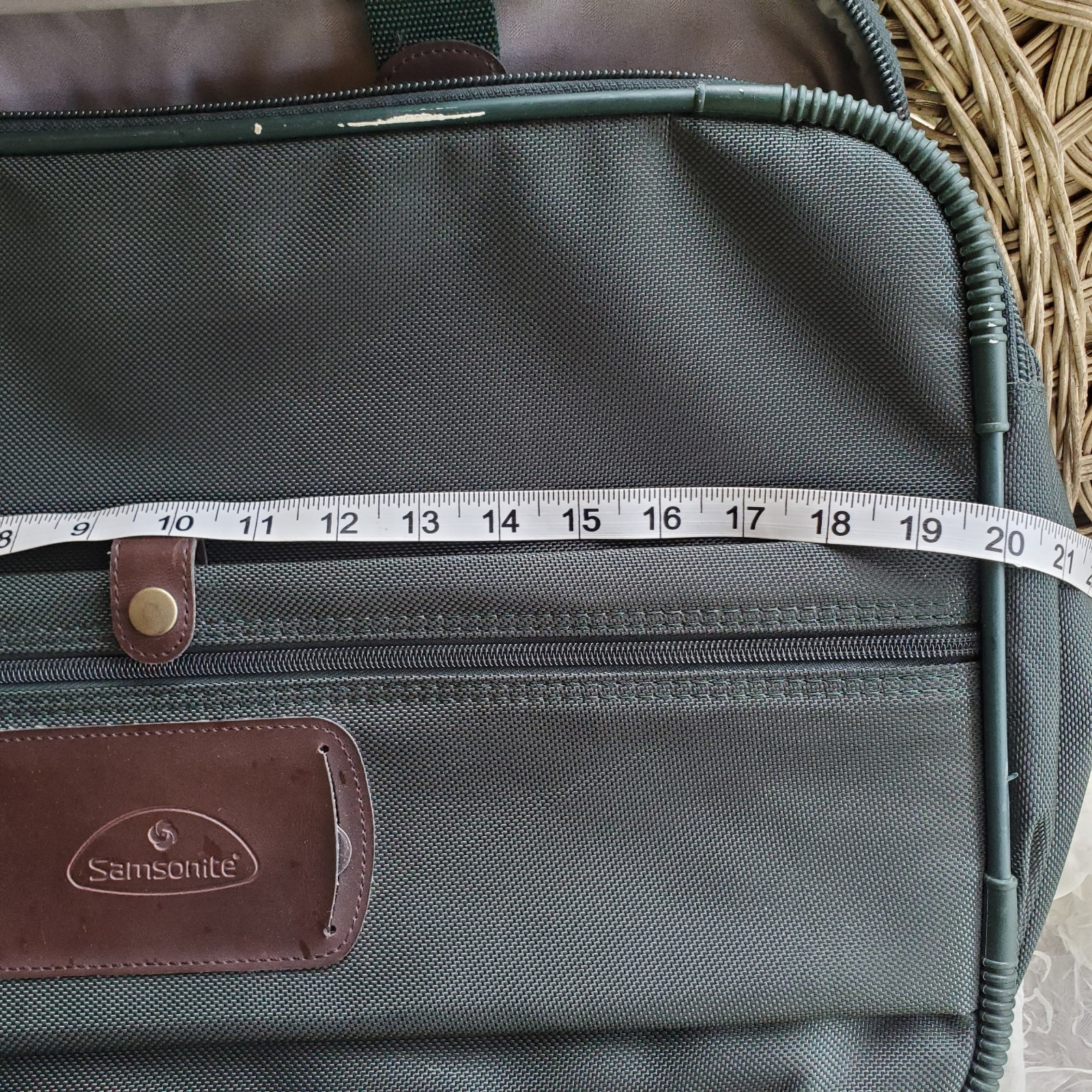 Samsonite Vintage Weekender – Large Dark Green Carry-on Shoulder Bag 1990-2000