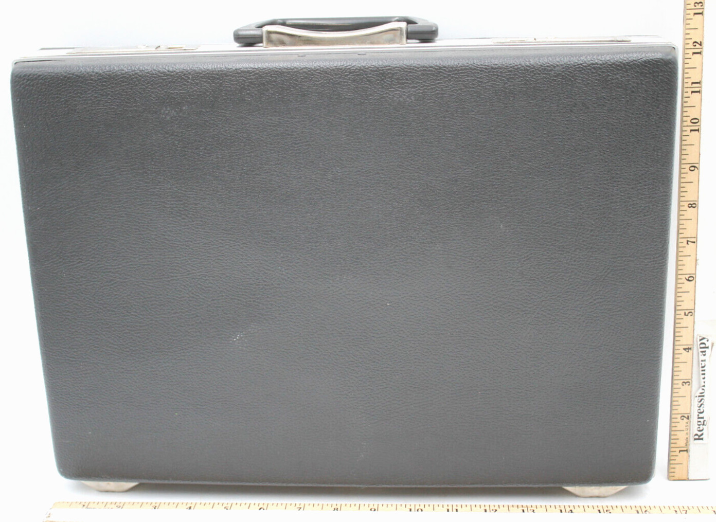 17x12x4″ Gray Hardside Hard Shell TROLITE Briefcase Snap Lock No Key +++++++++++