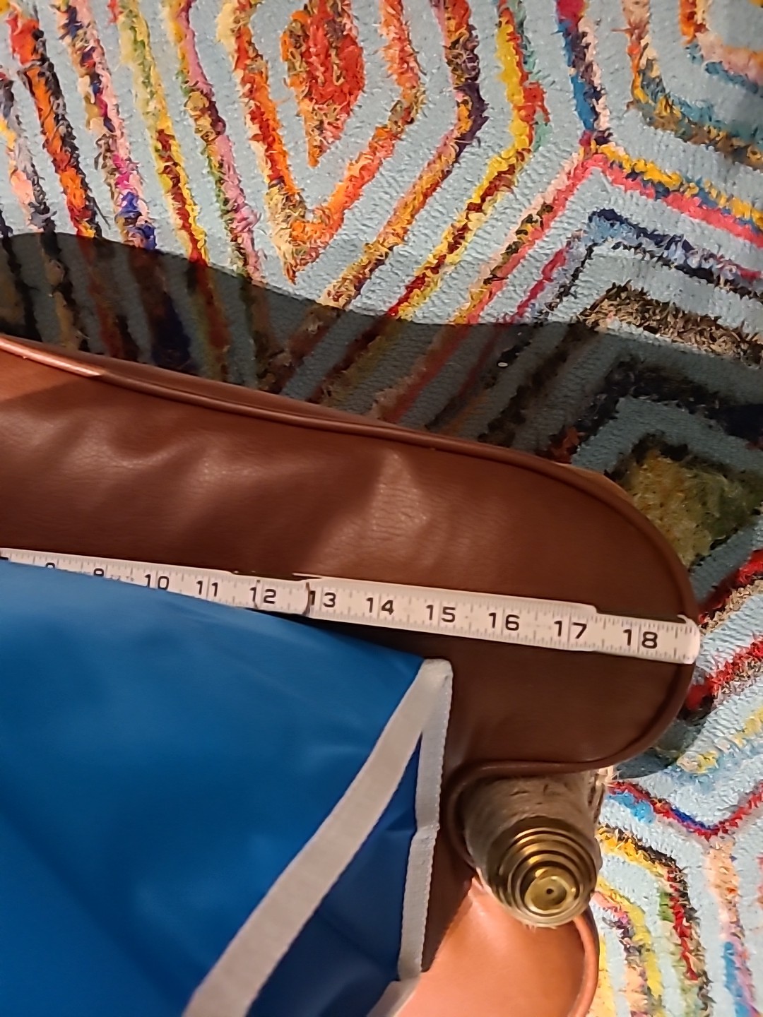Vintage 60s 70s China Airlines of Taiwan CAL Vinyl Carry Travel Bag NR