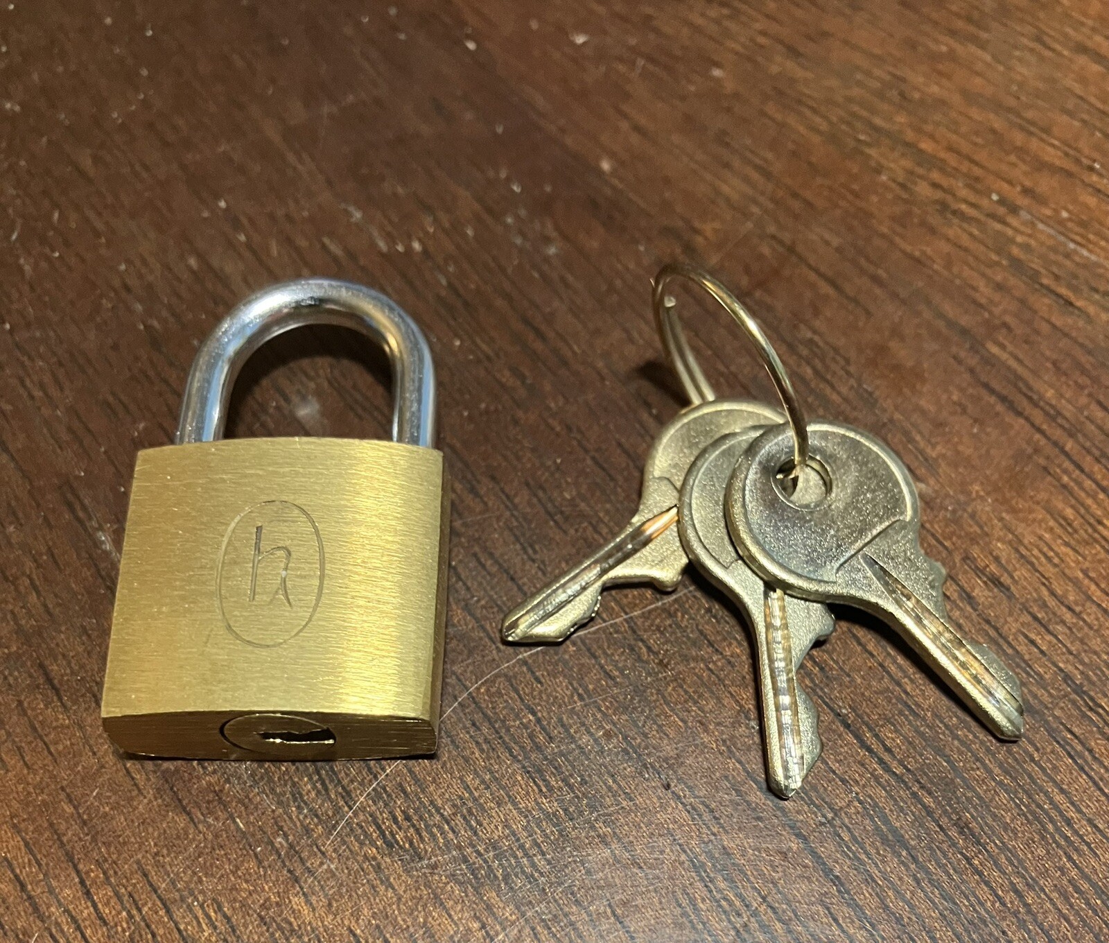 Vintage Hartmann Luggage Lock 🔒 Padlock + 3 Keys 🔑 For Suitcase NEW never Used